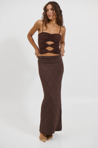 Tracie Top Chocolate