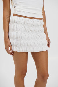 Marcella Mini Skirt White