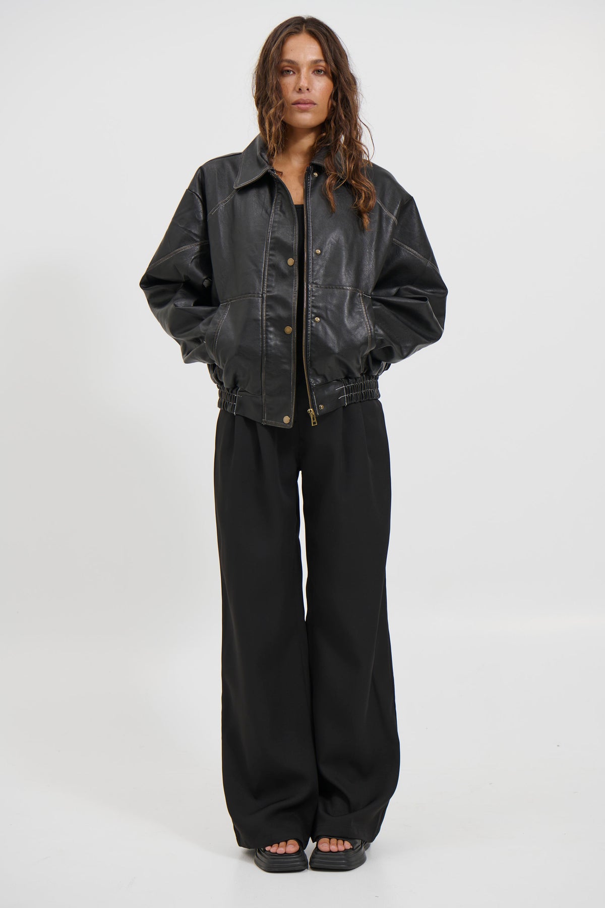 Jorja Bomber Jacket Vintage Black