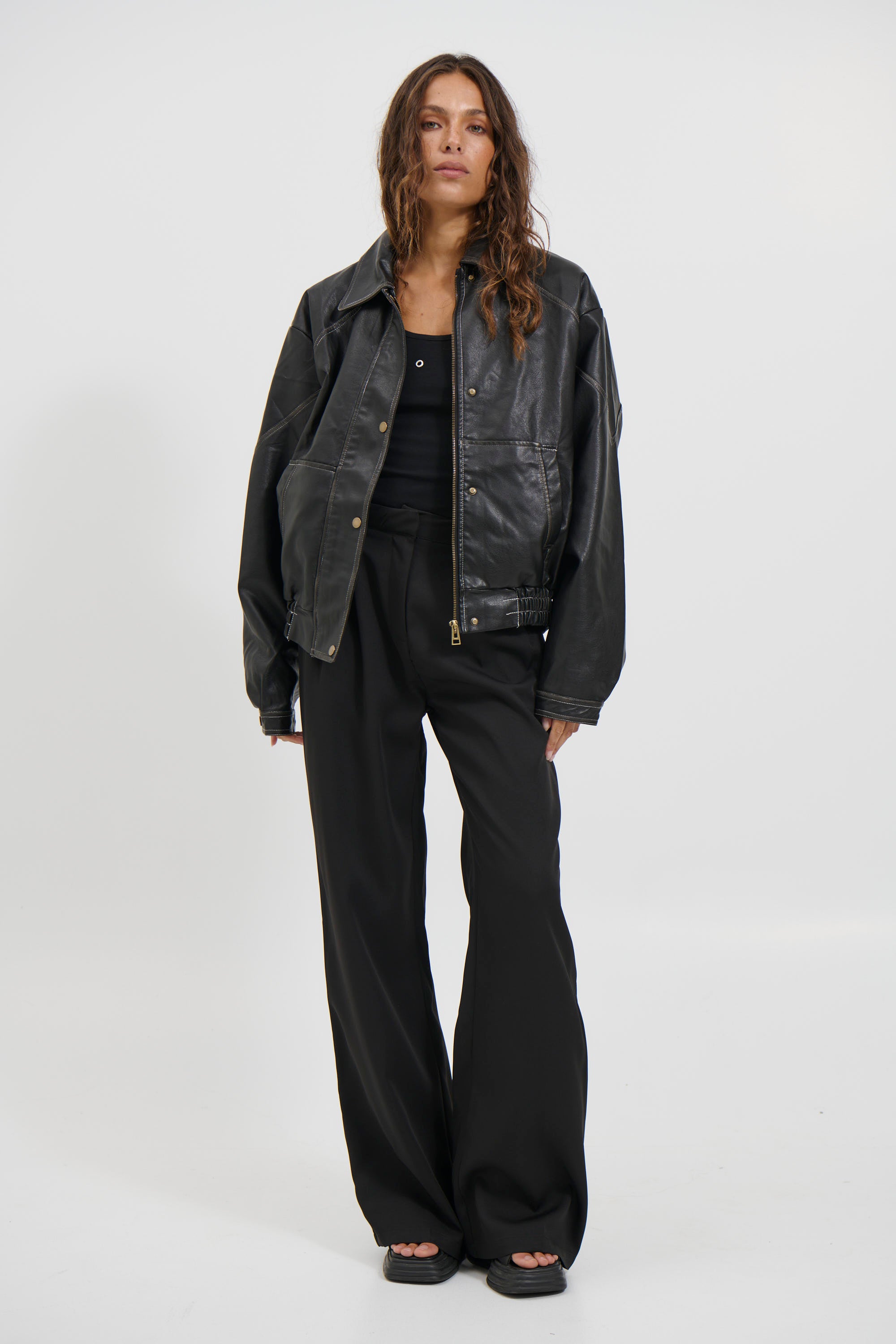 Jorja Bomber Jacket Vintage Black