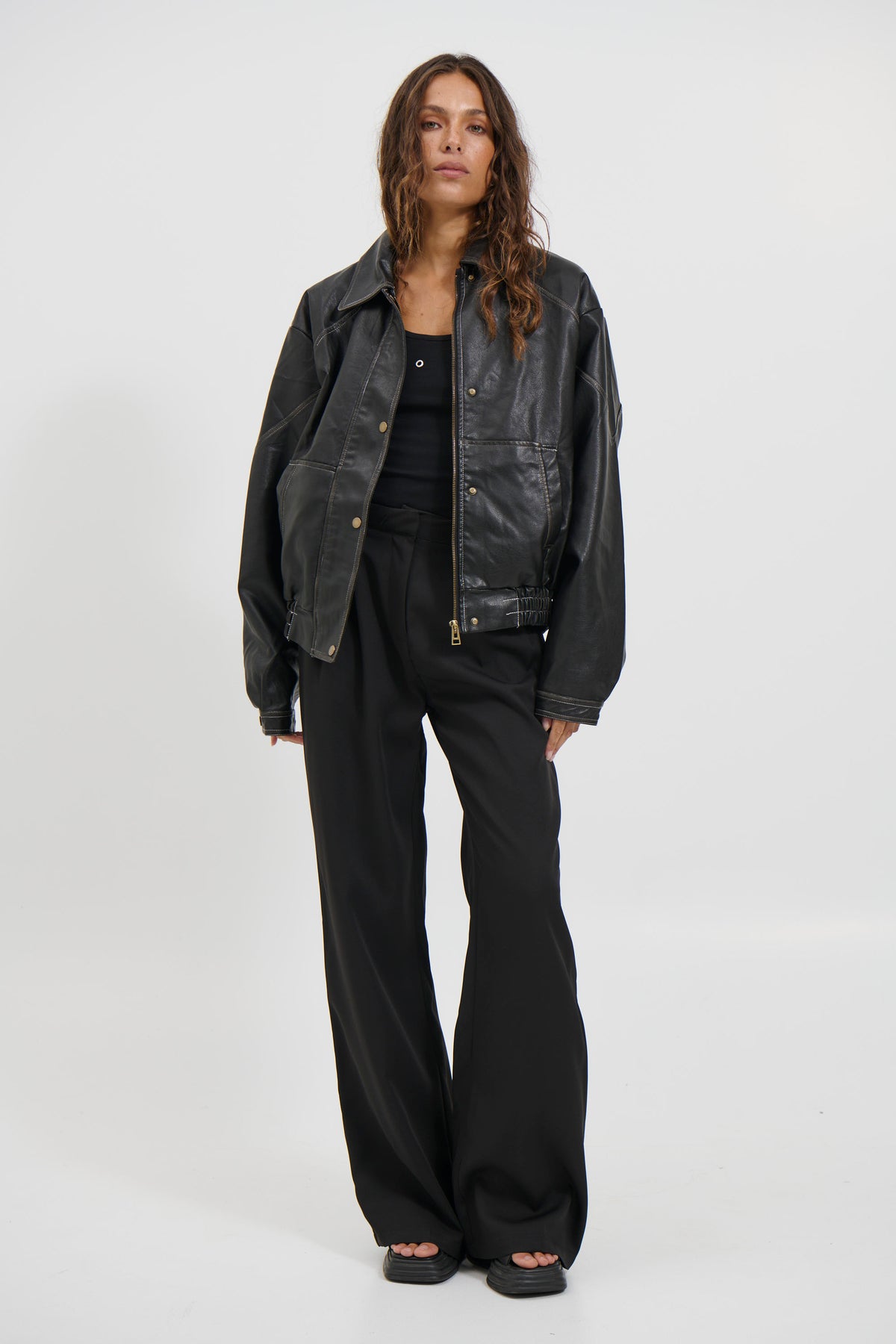Jorja Bomber Jacket Vintage Black