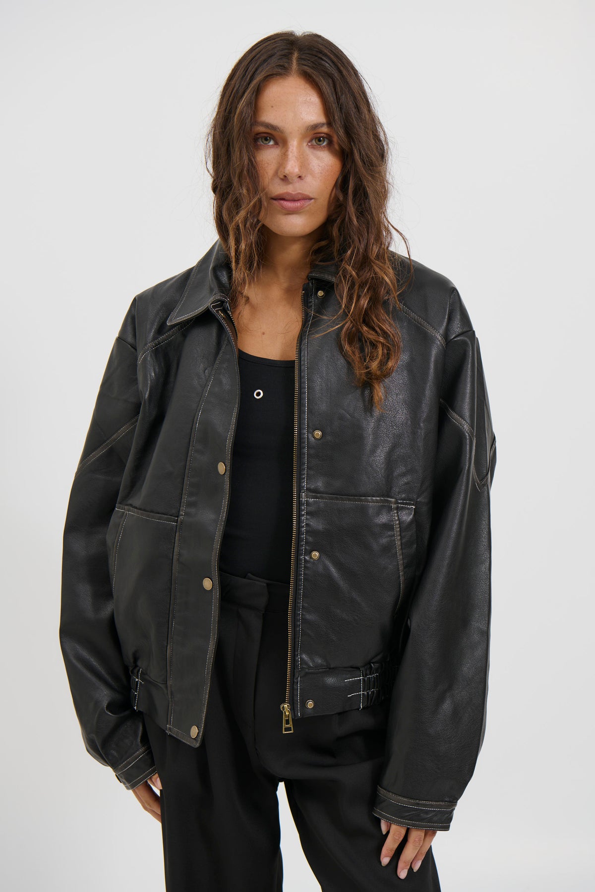 Jorja Bomber Jacket Vintage Black