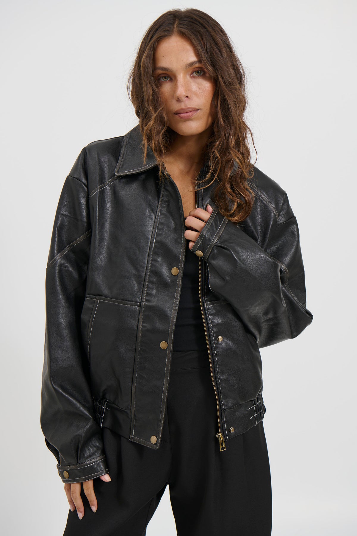 Jorja Bomber Jacket Vintage Black