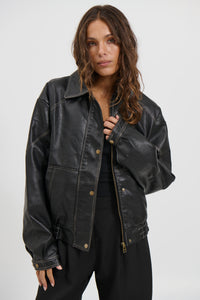 Jorja Bomber Jacket Vintage Black
