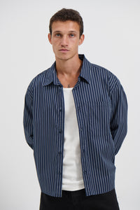 Long Sleeve Box Shirt Navy