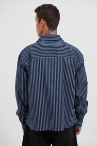 Long Sleeve Box Shirt Navy