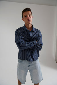 Long Sleeve Box Shirt Navy