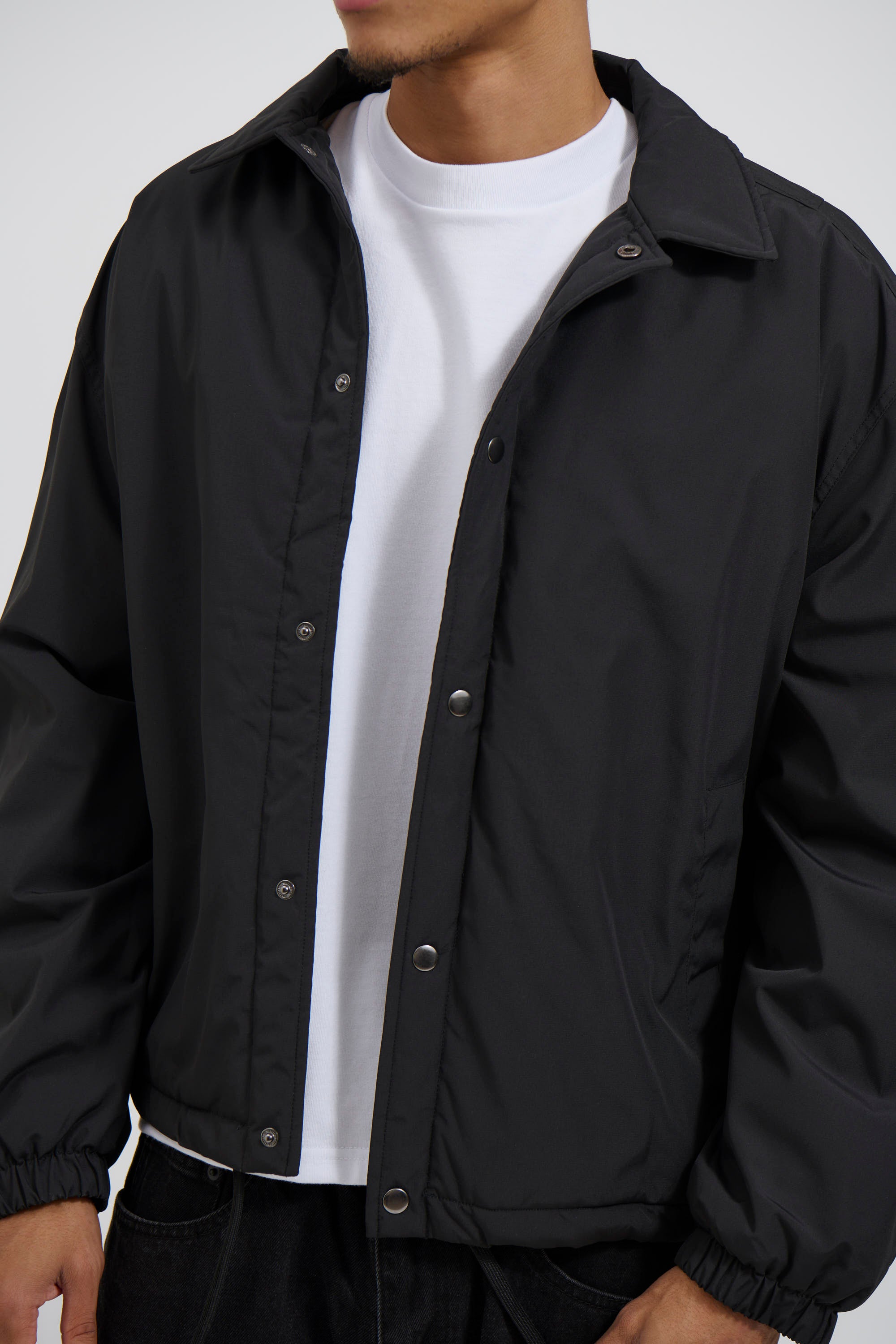 Padded Bomber Black