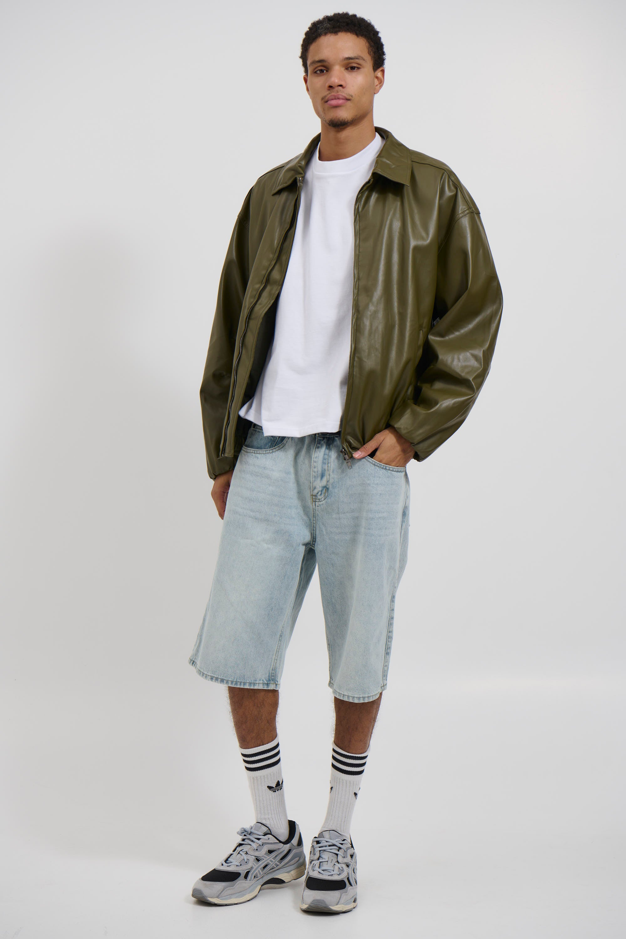 NTH Coated Bomber Jacket Army
