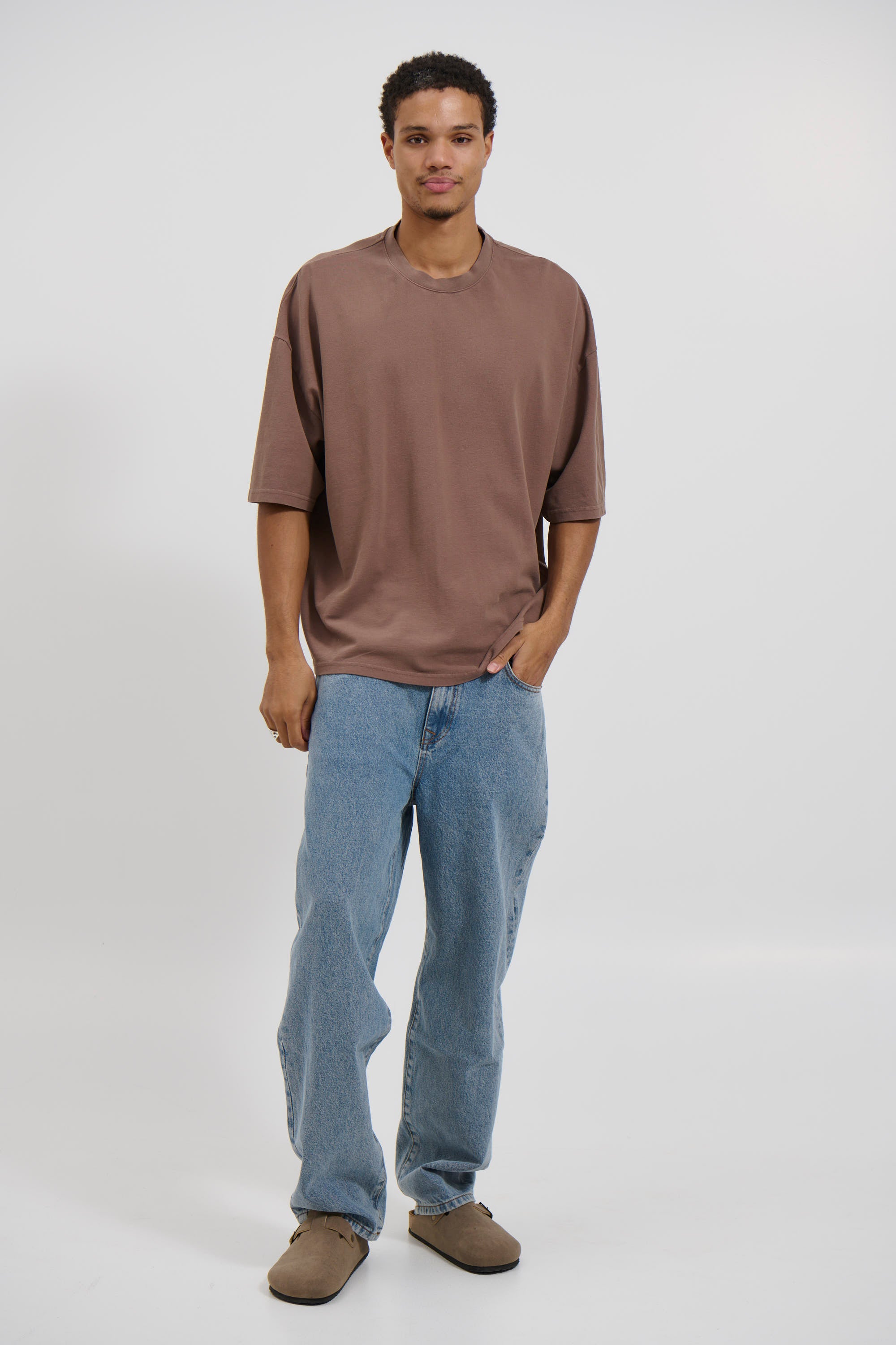 Ruben Cotton Pique Tee Choc