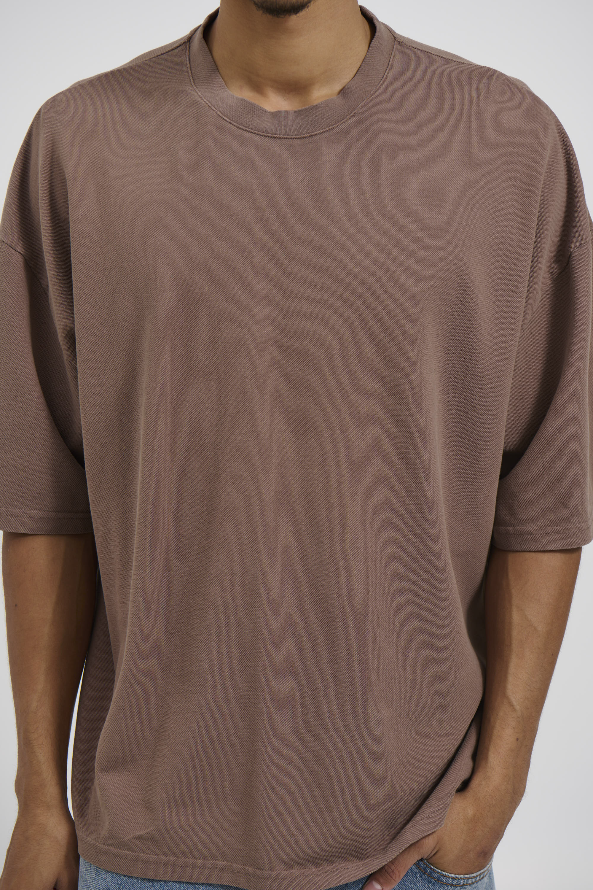 Ruben Cotton Pique Tee Choc