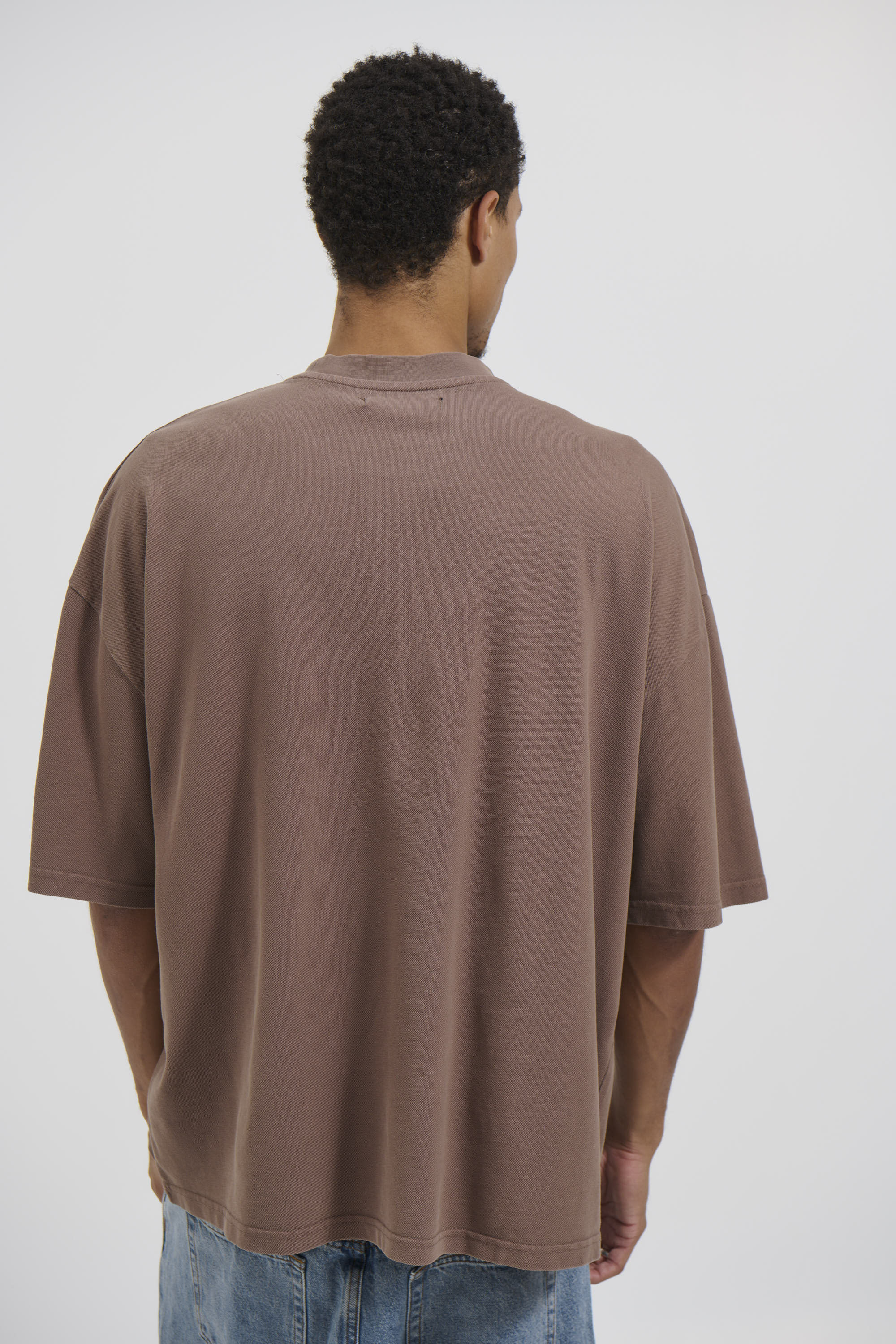 Ruben Cotton Pique Tee Choc