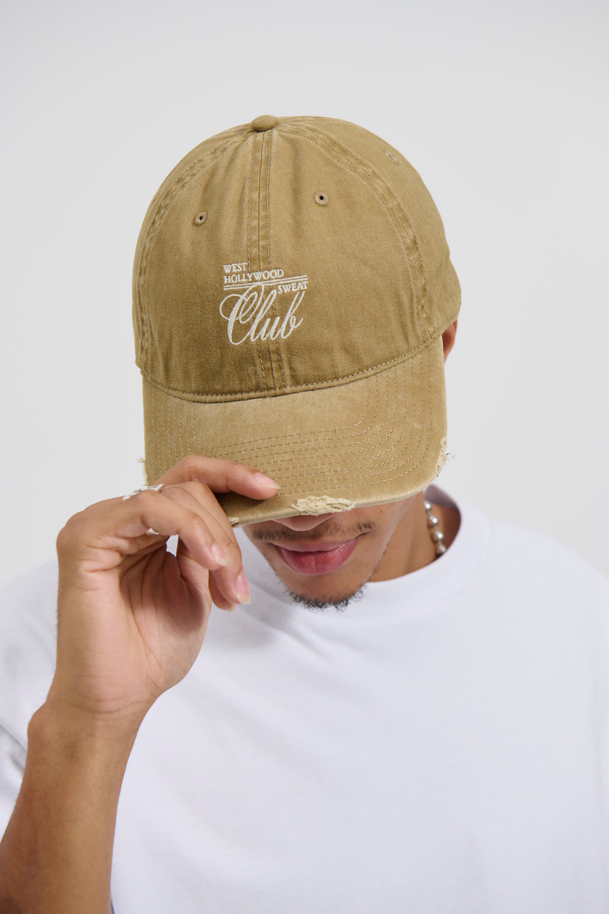 West Hollywood Distressed Cap Dark Sand
