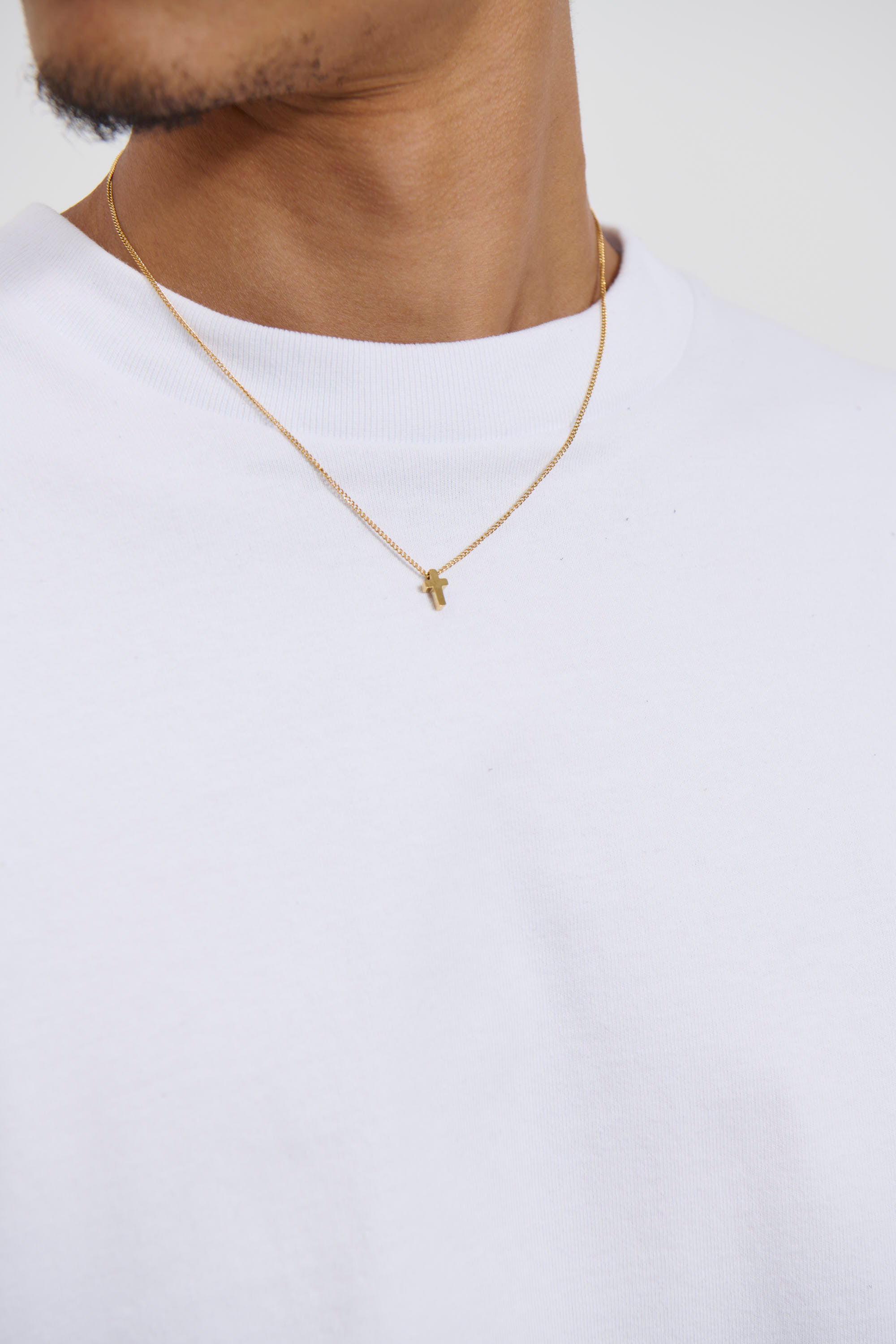 Cross Chain 18K Gold Plated