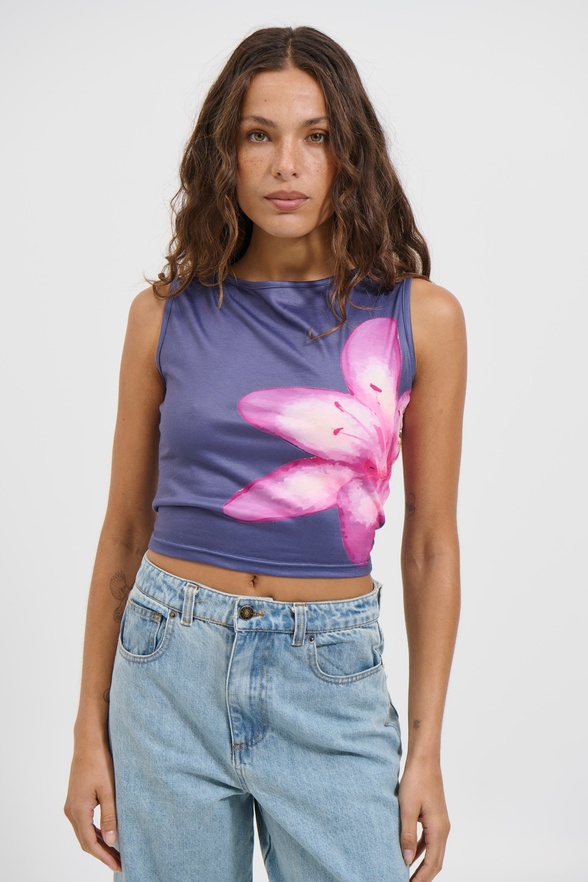 Lorelai Blossom Tank Slate