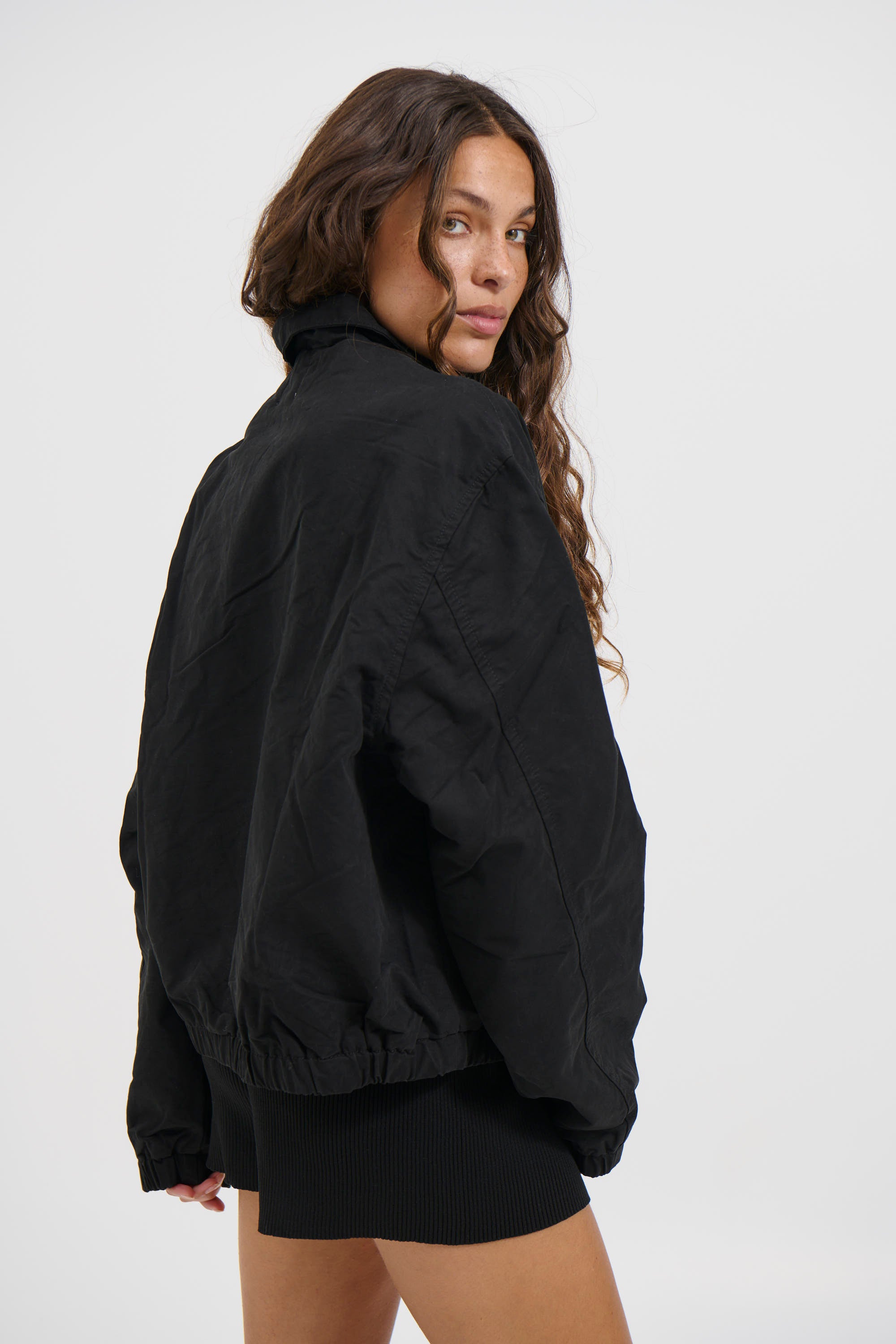 Unisex Charlie Soft Cotton Bomber Black