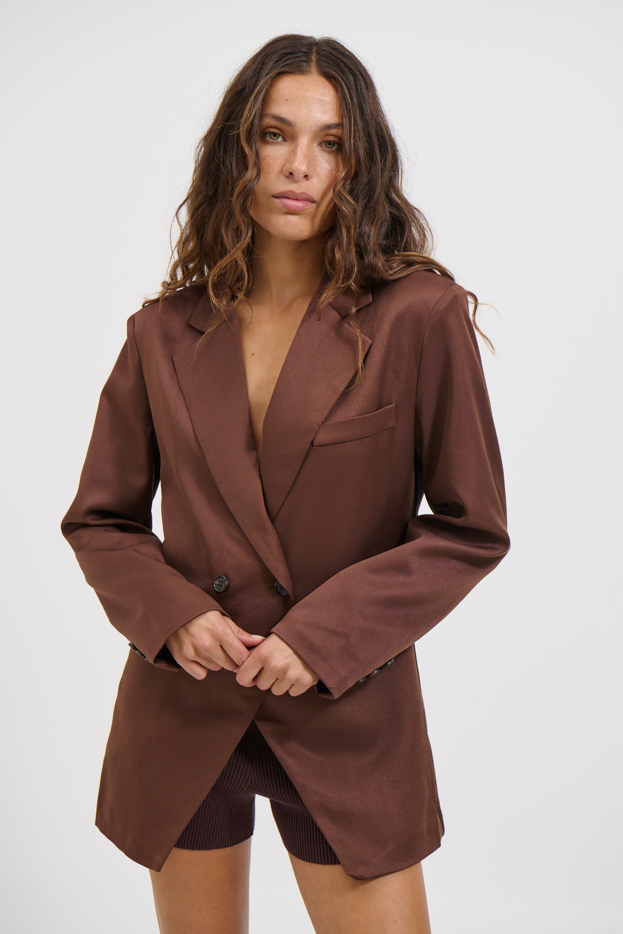 Sophia Blazer Chocolate