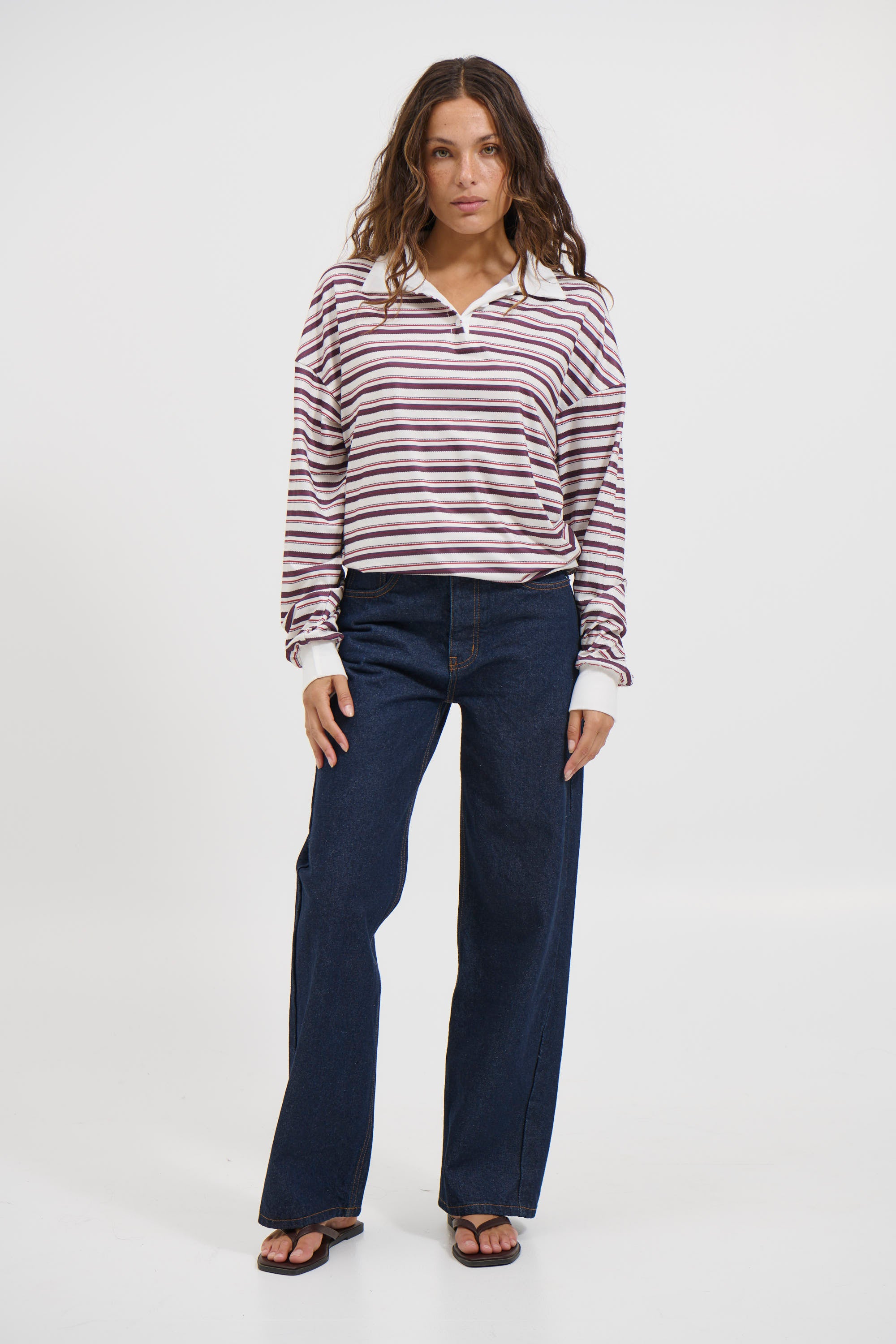 Wynter Rugby Sweater Berry