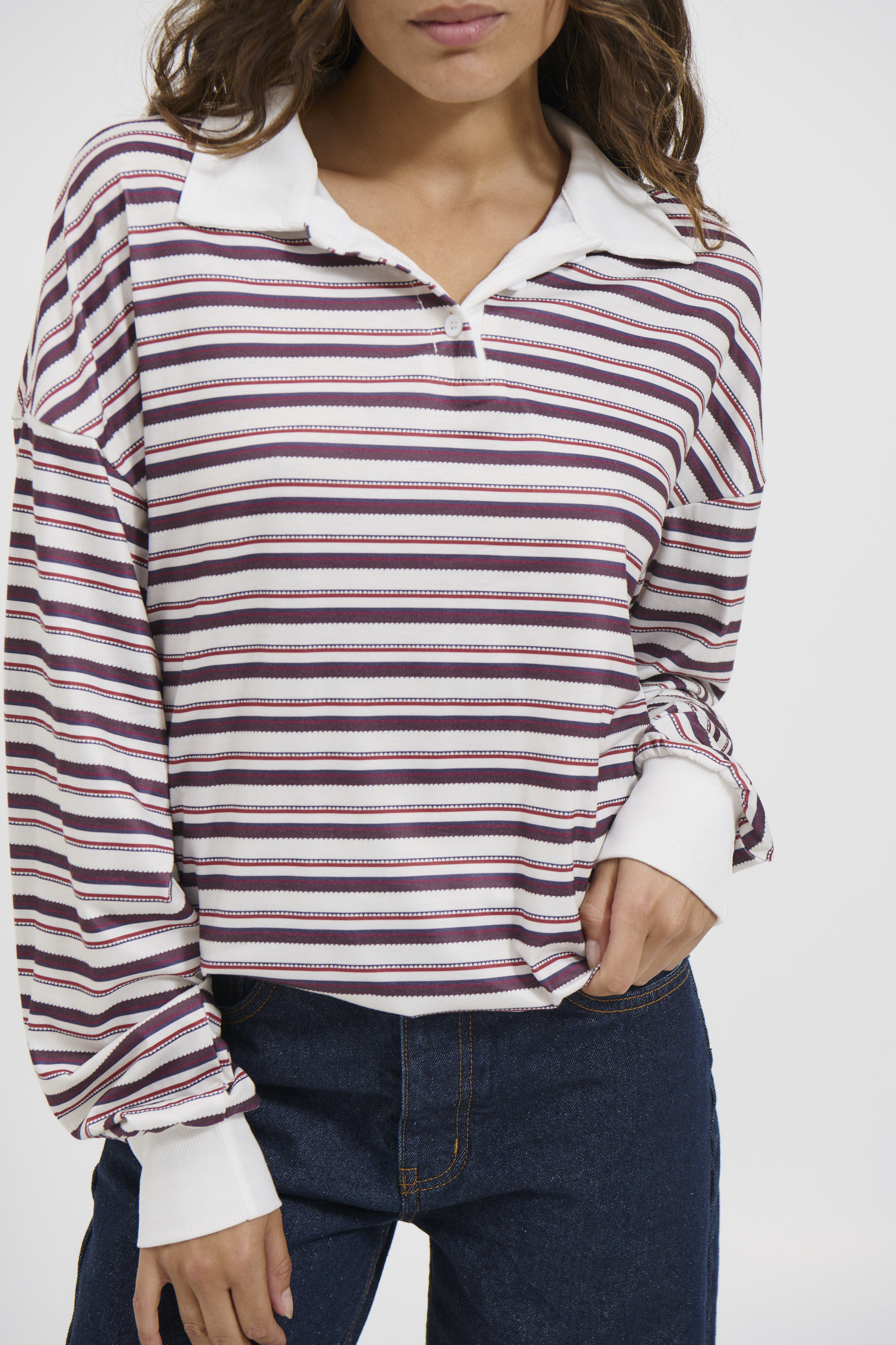 Wynter Rugby Sweater Berry