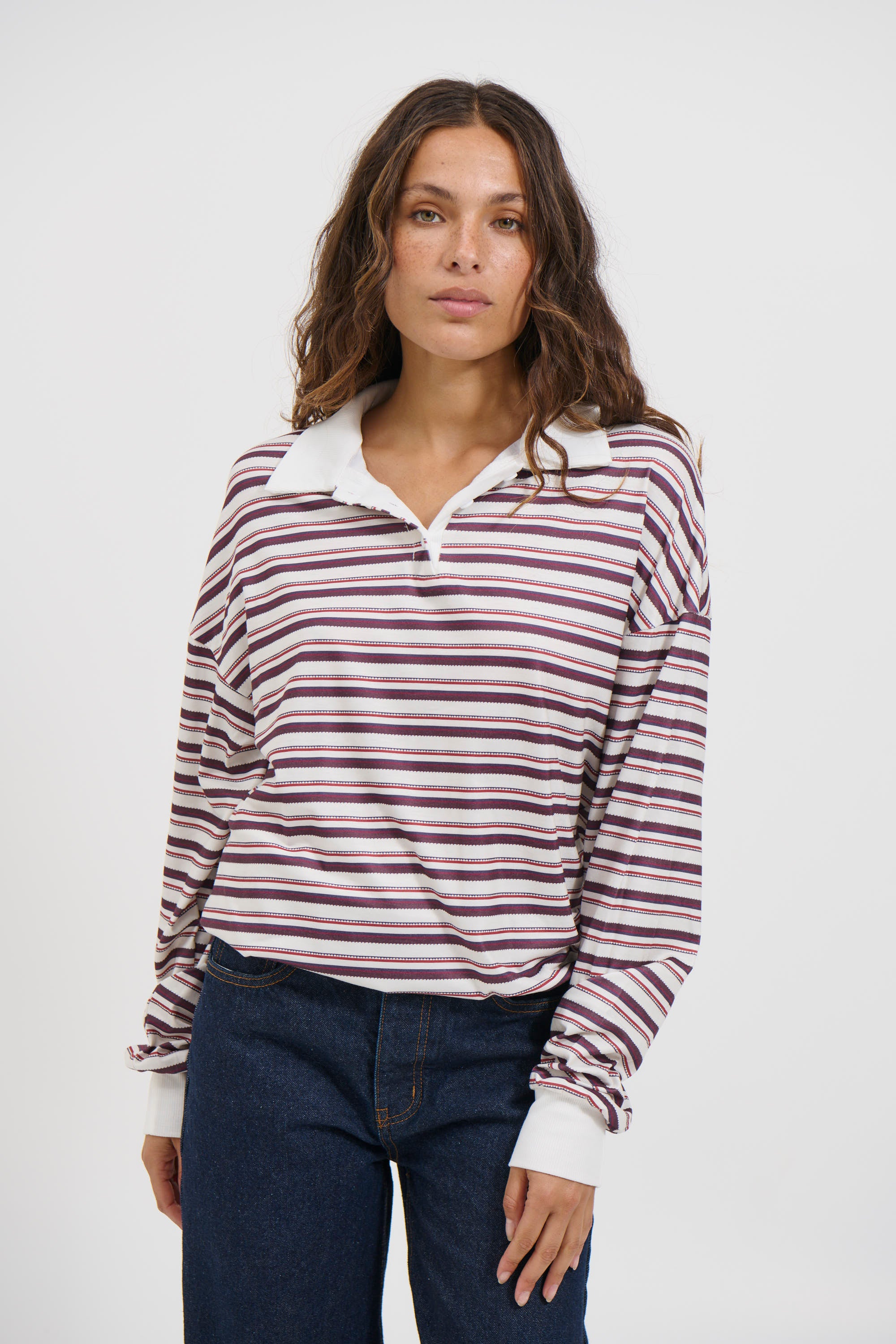 Wynter Rugby Sweater Berry