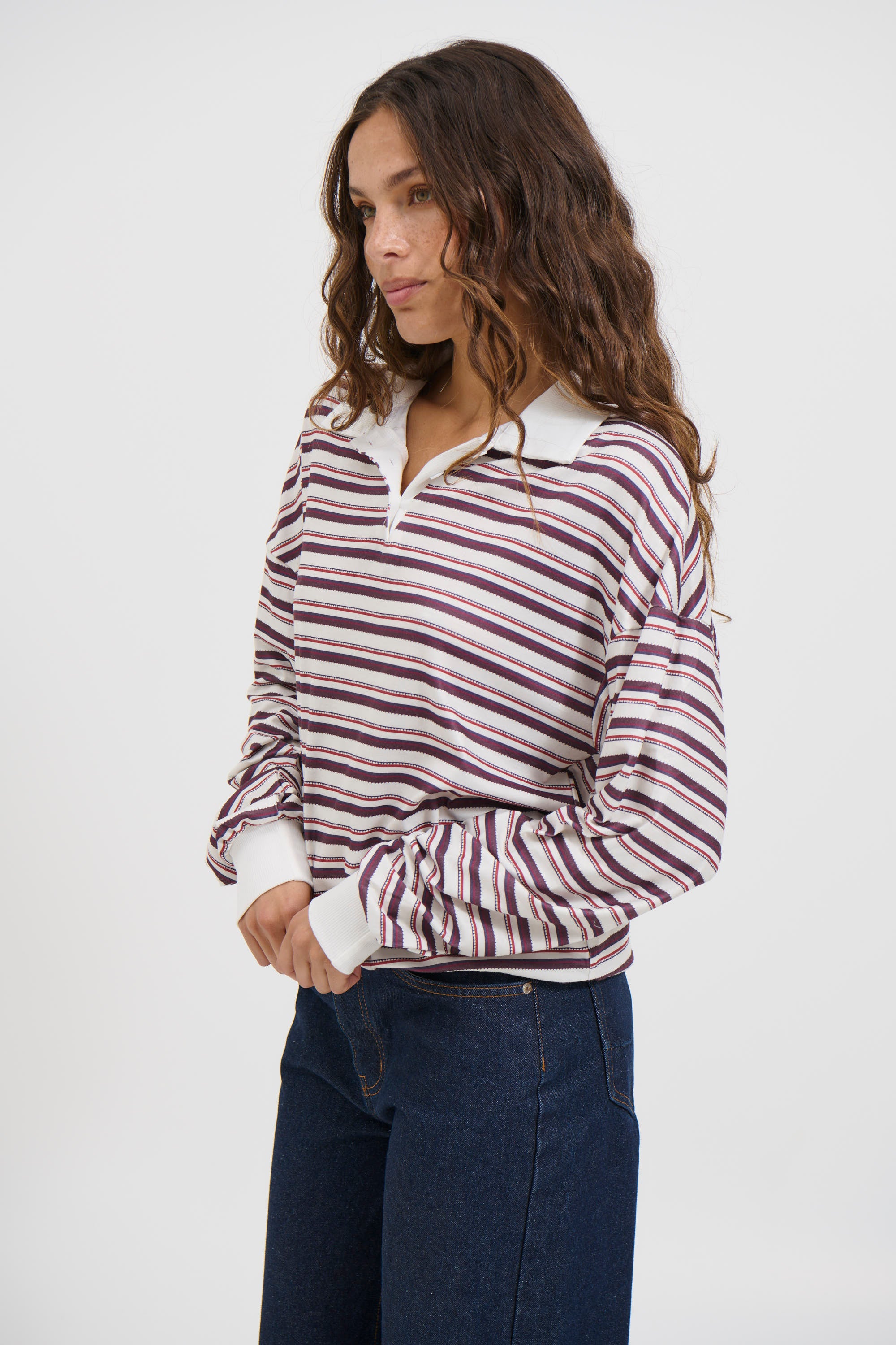 Wynter Rugby Sweater Berry