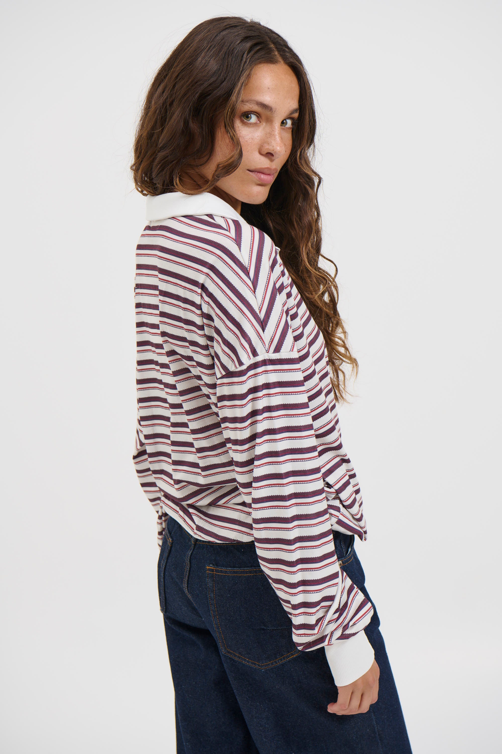 Wynter Rugby Sweater Berry