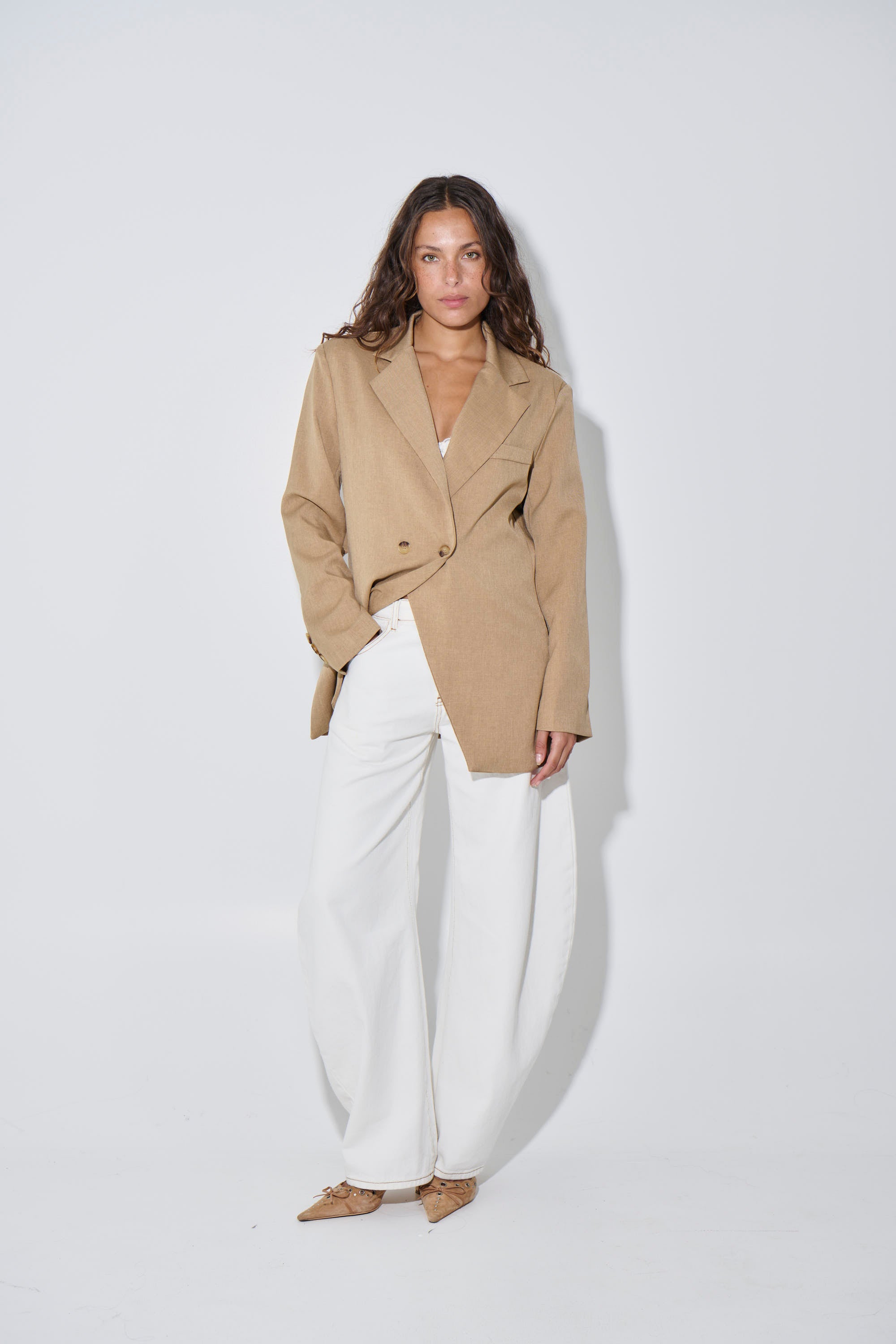 Sophia Blazer Tan