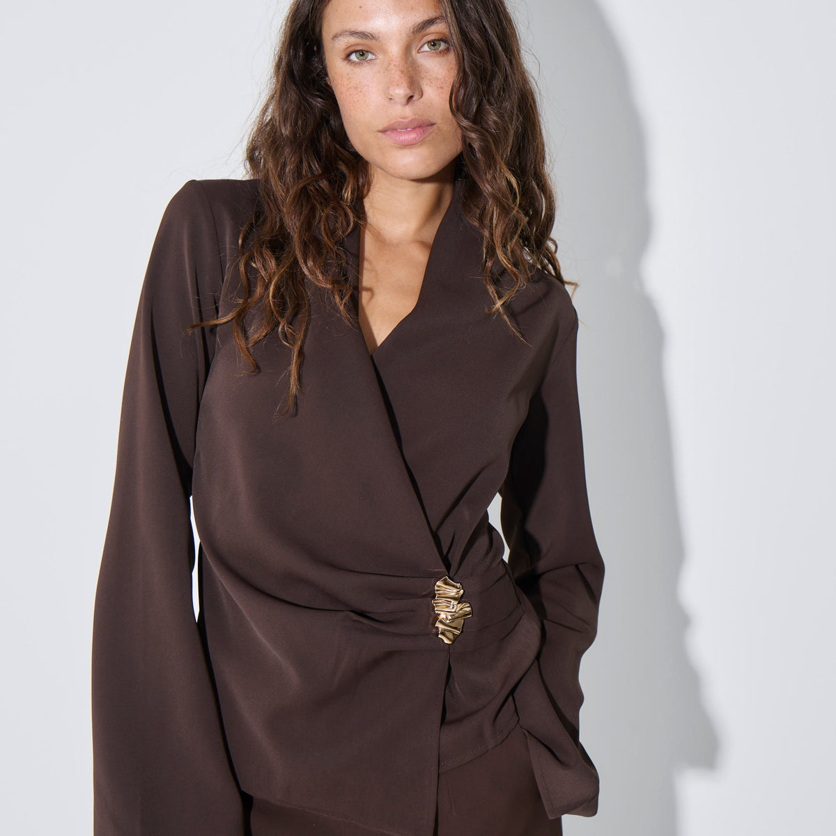 Sharna Top Dark Brown