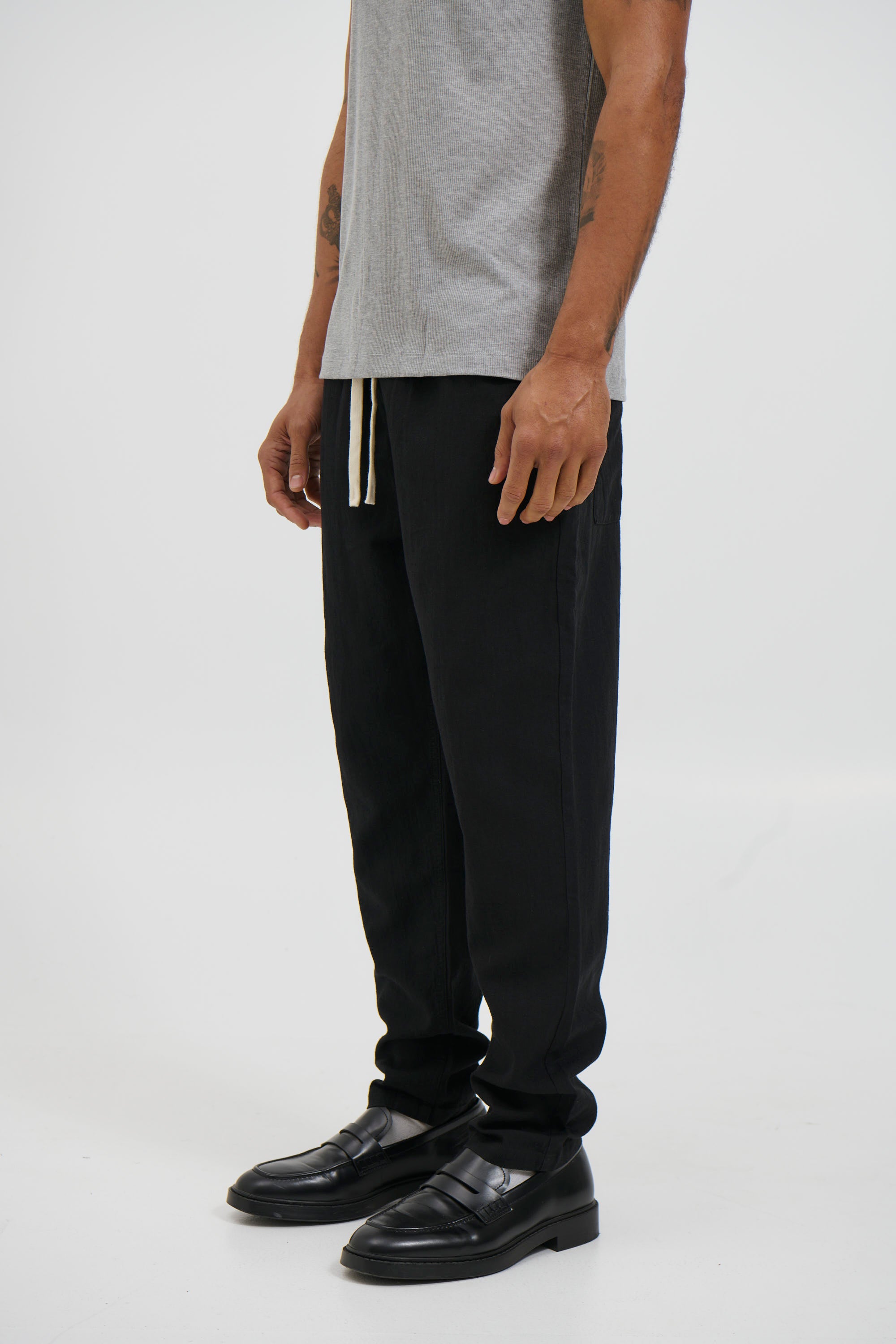 NTH Linen Pant Black