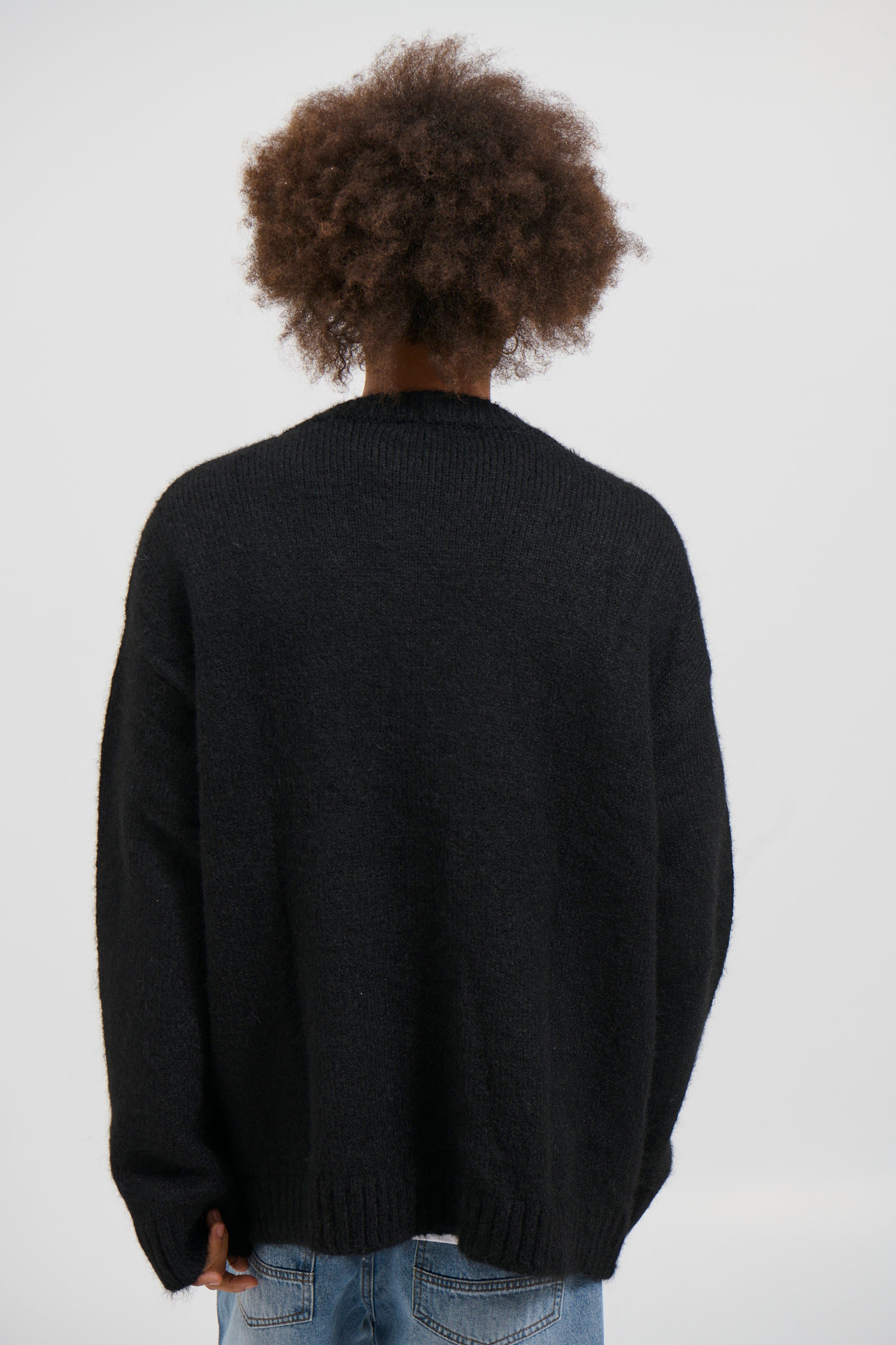 Knitted Oversize Cardigan Black