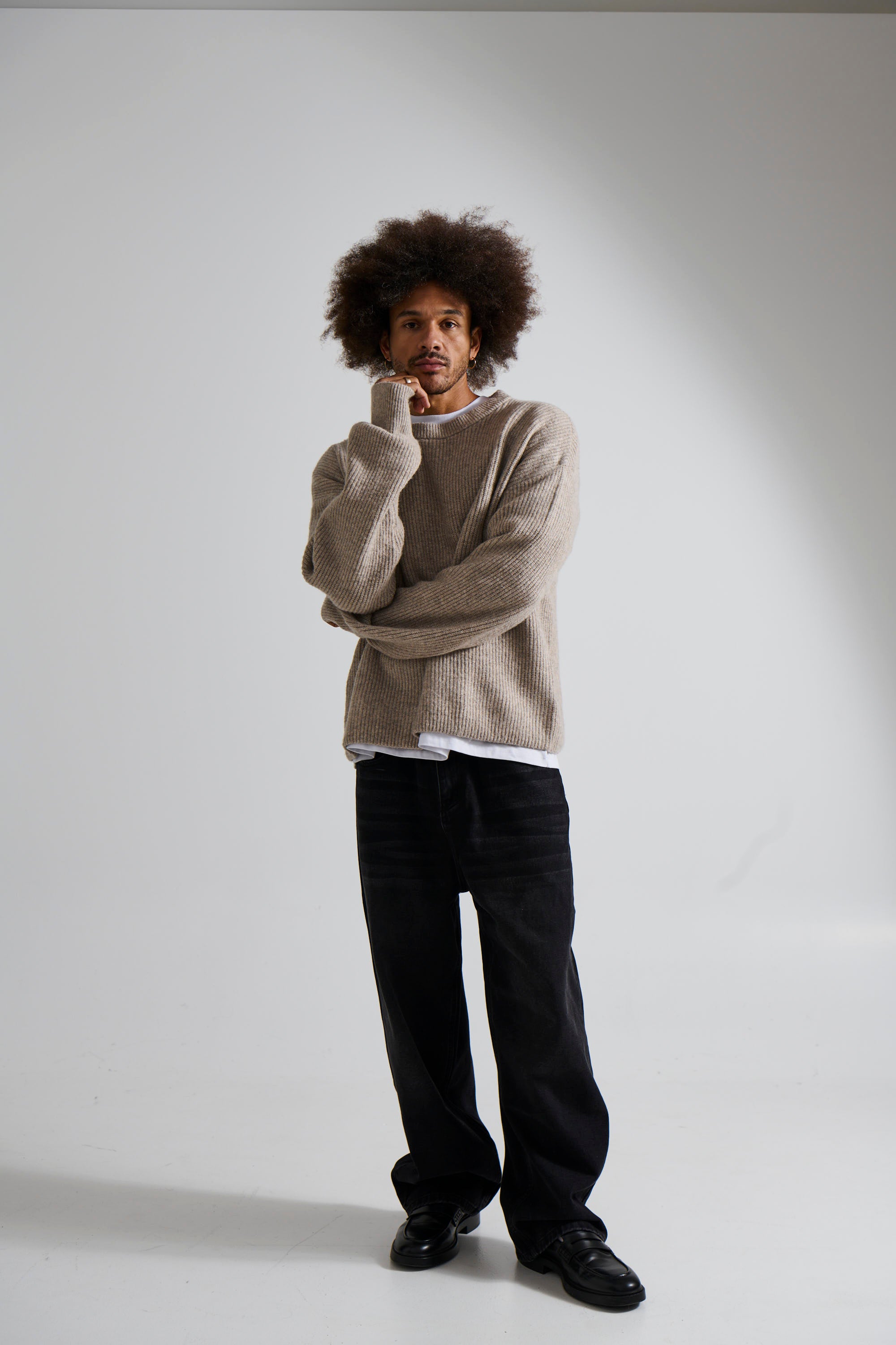 Slouch Knit Light Tan
