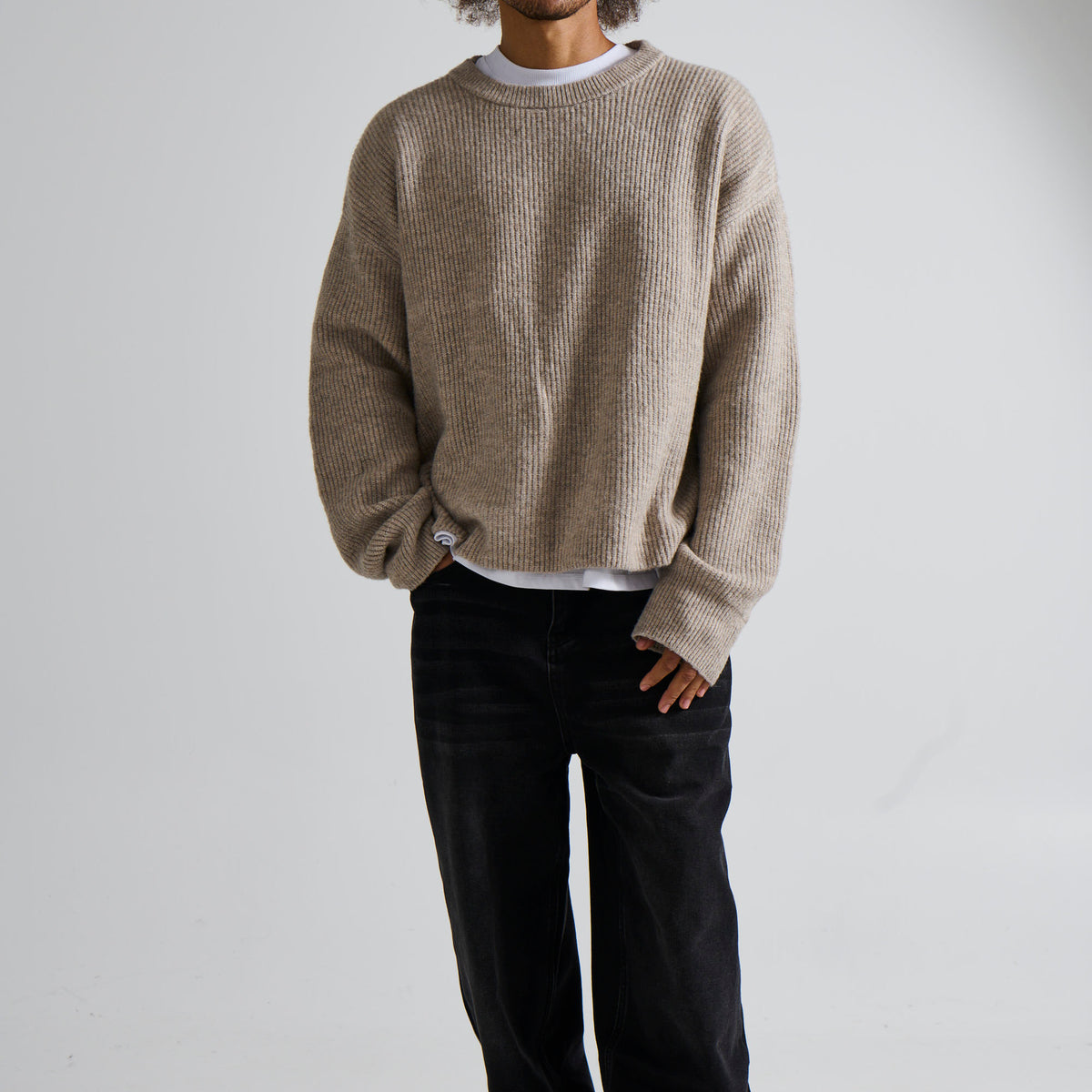 Slouch Knit Light Tan