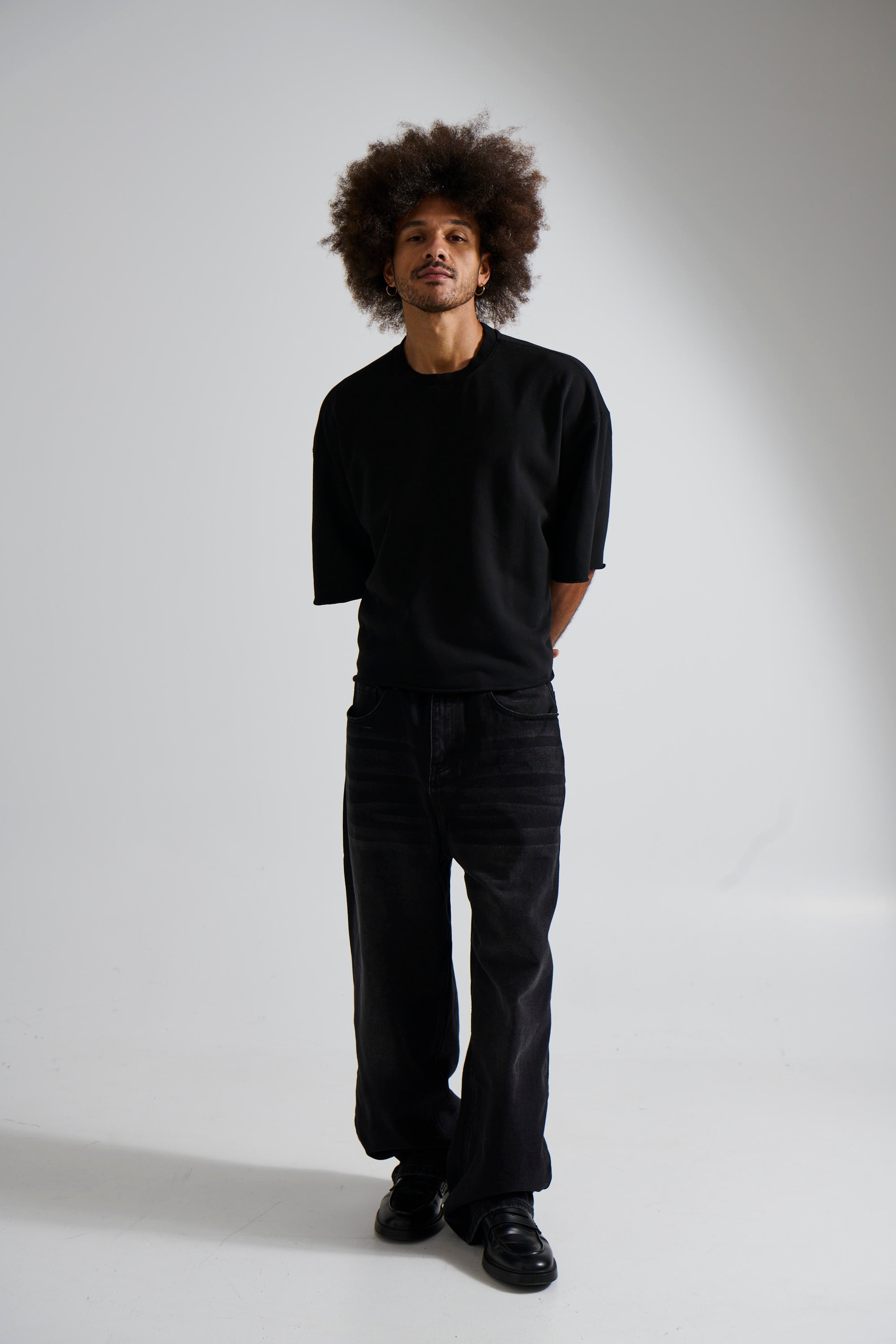Newtown Baggy Denim Washed Black