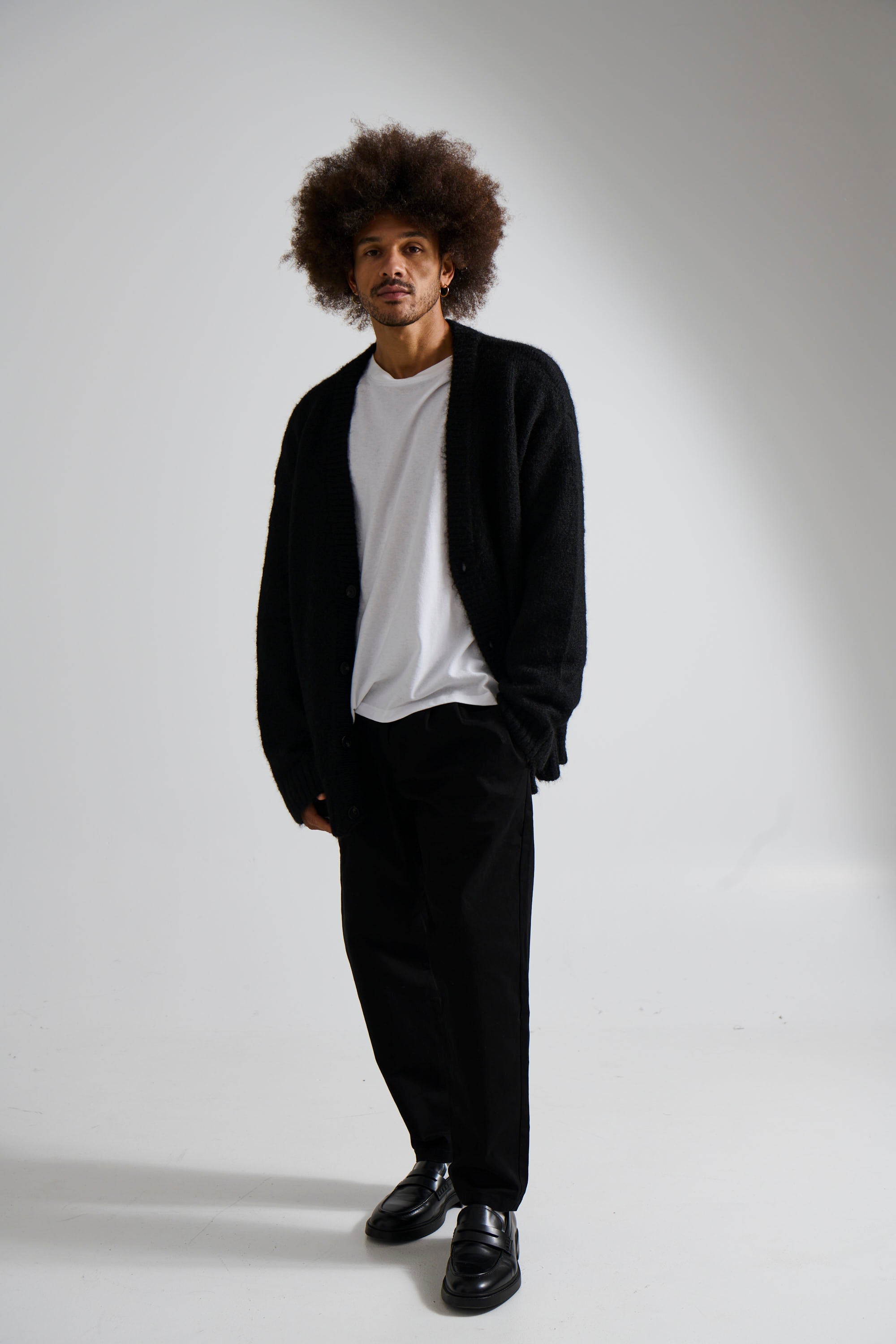 Knitted Oversize Cardigan Black