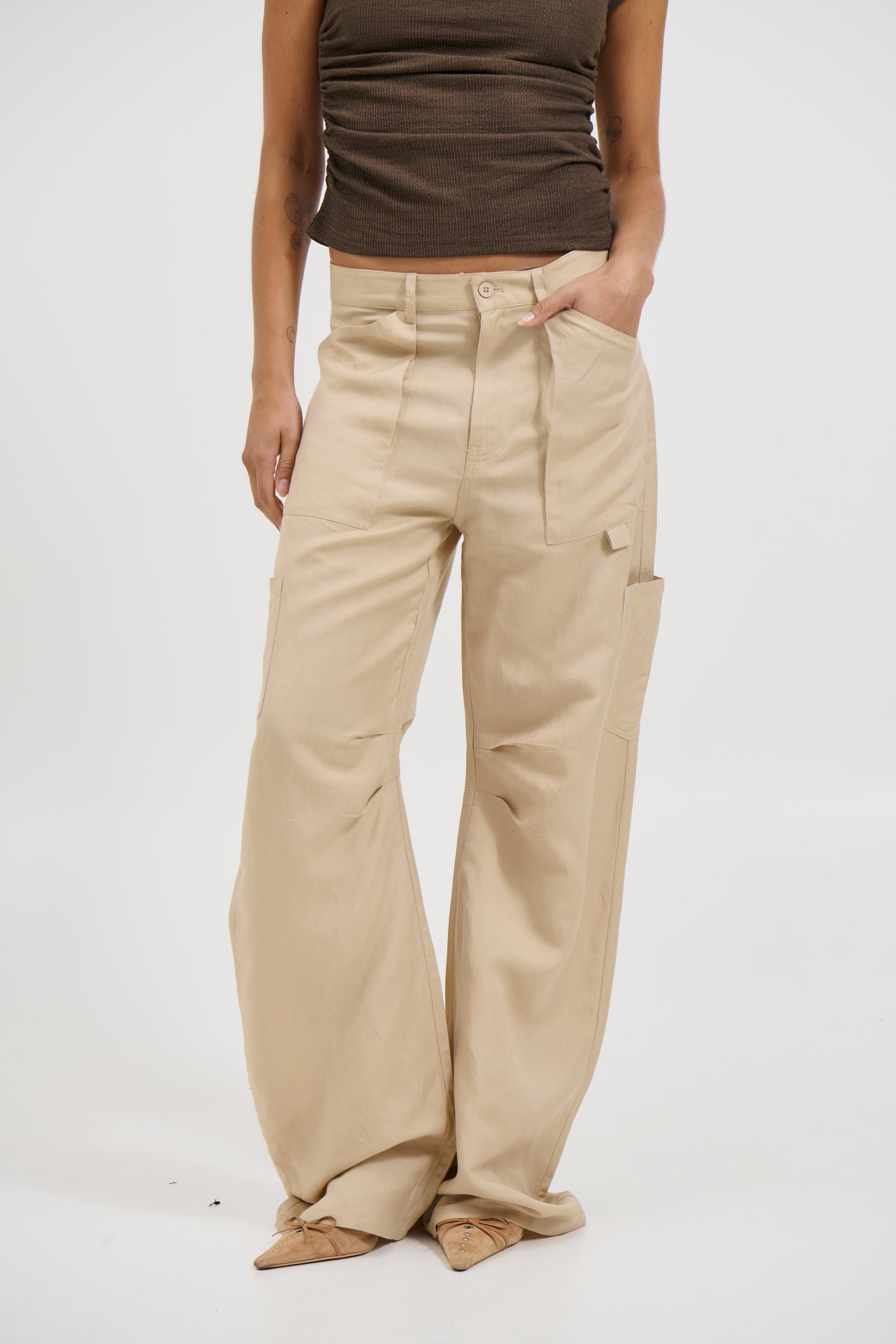 Miami Vice Linen Pant Deep Wheat