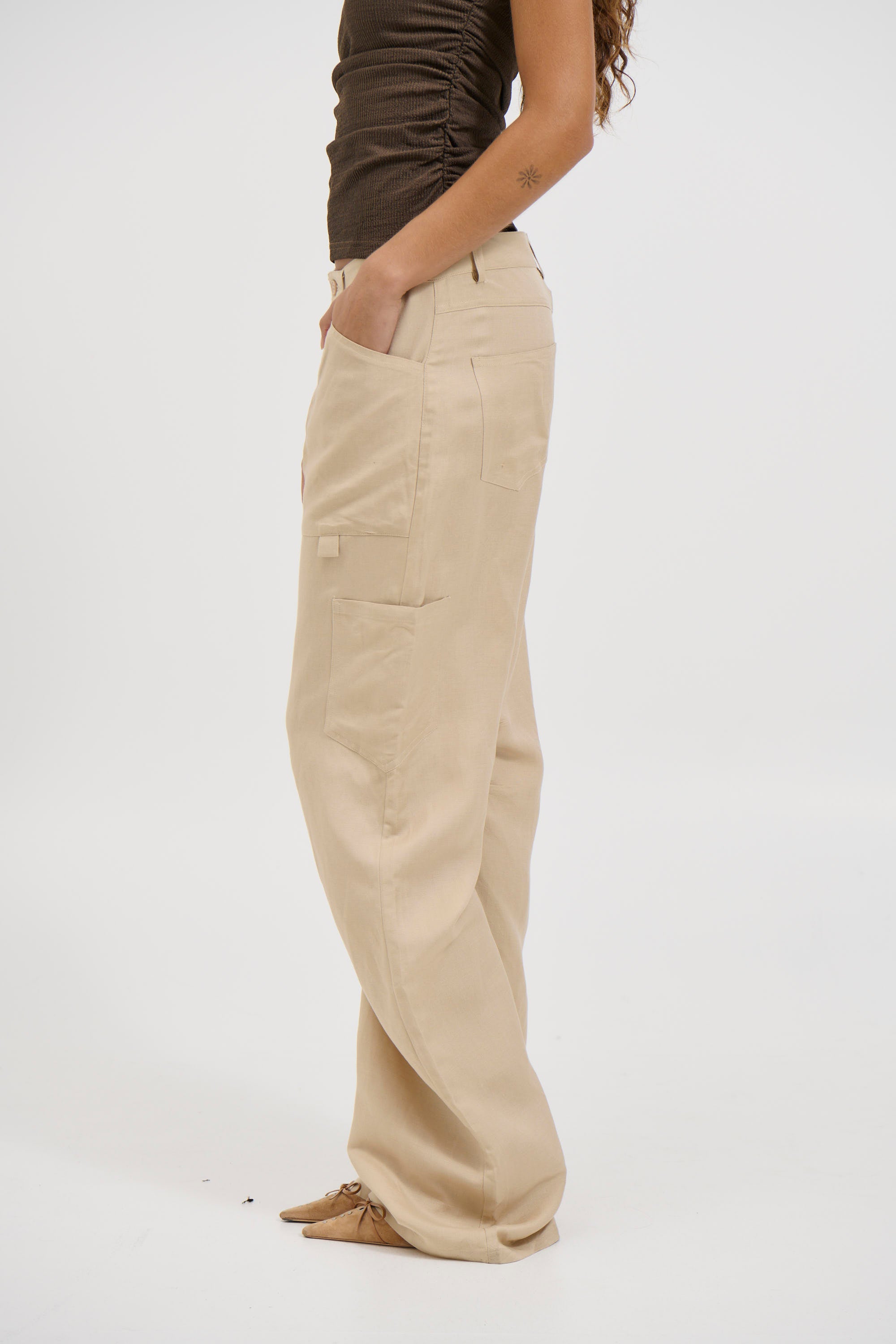 Miami Vice Linen Pant Deep Wheat