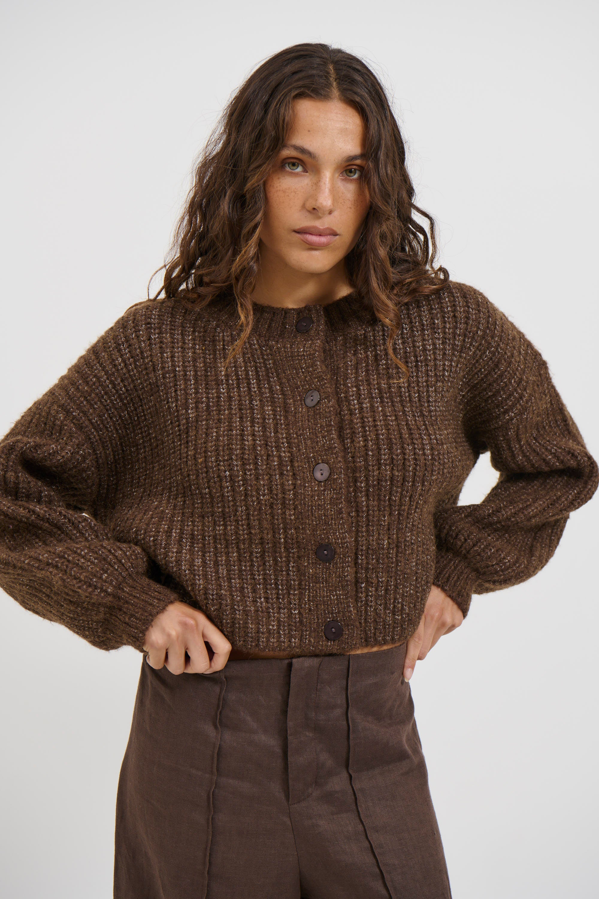 Valley Cardigan Chocolate