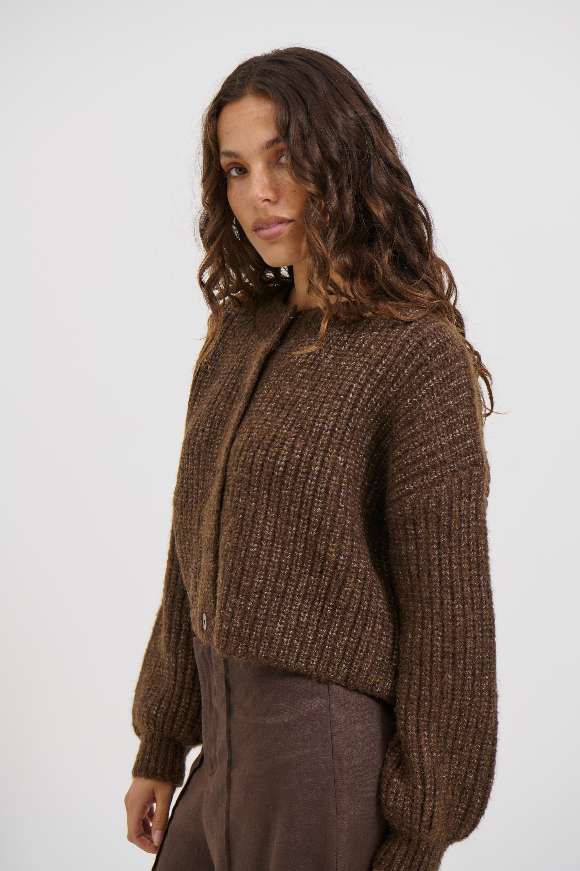 Valley Cardigan Chocolate