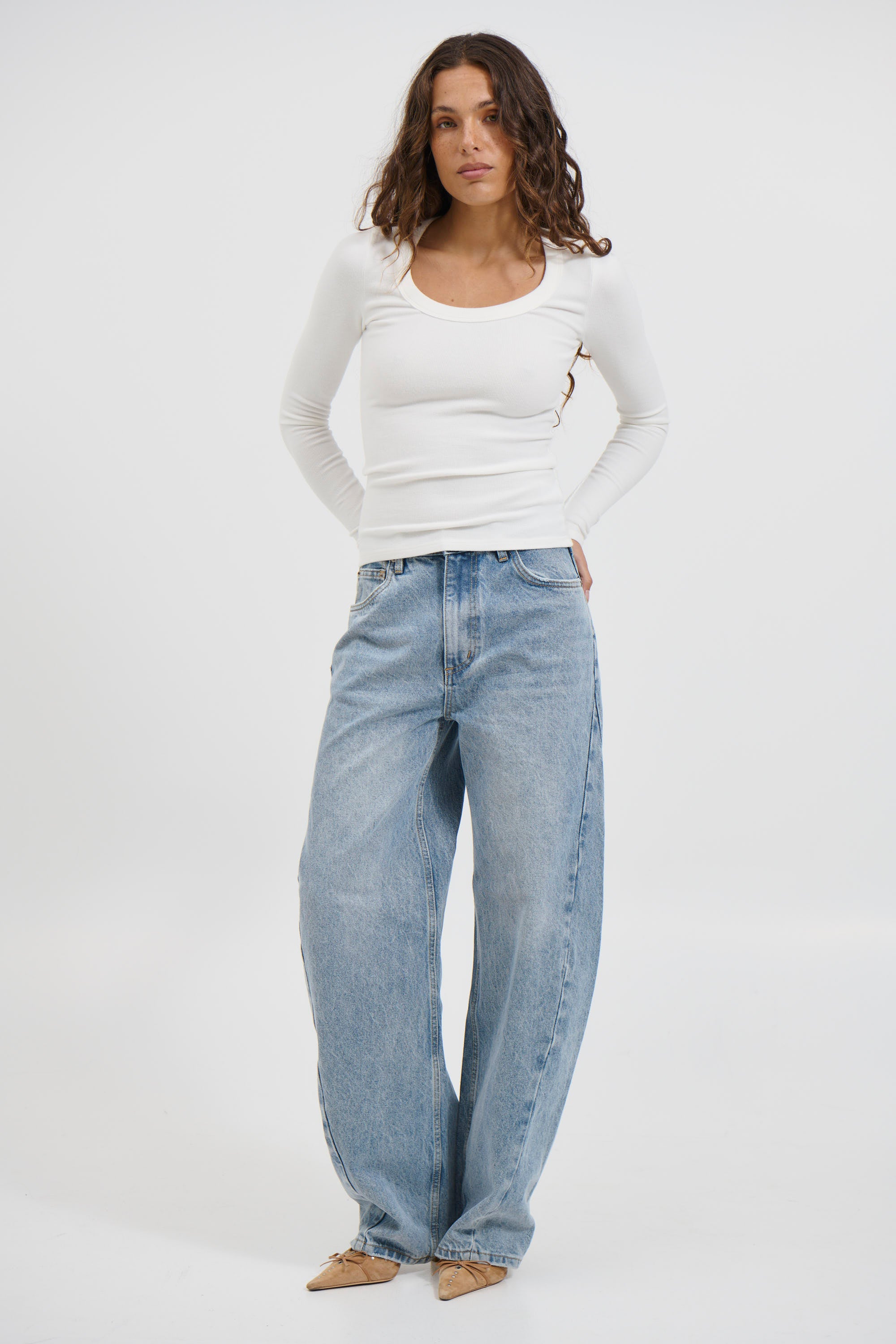 Giselle Long Sleeve White