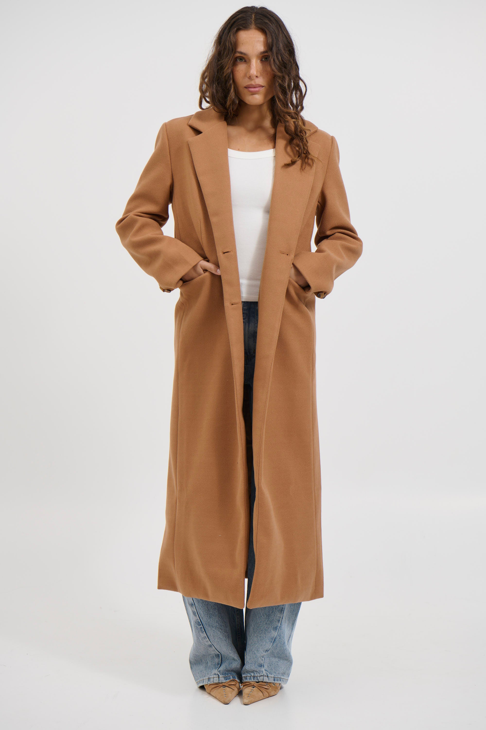 Alexia Coat Tan