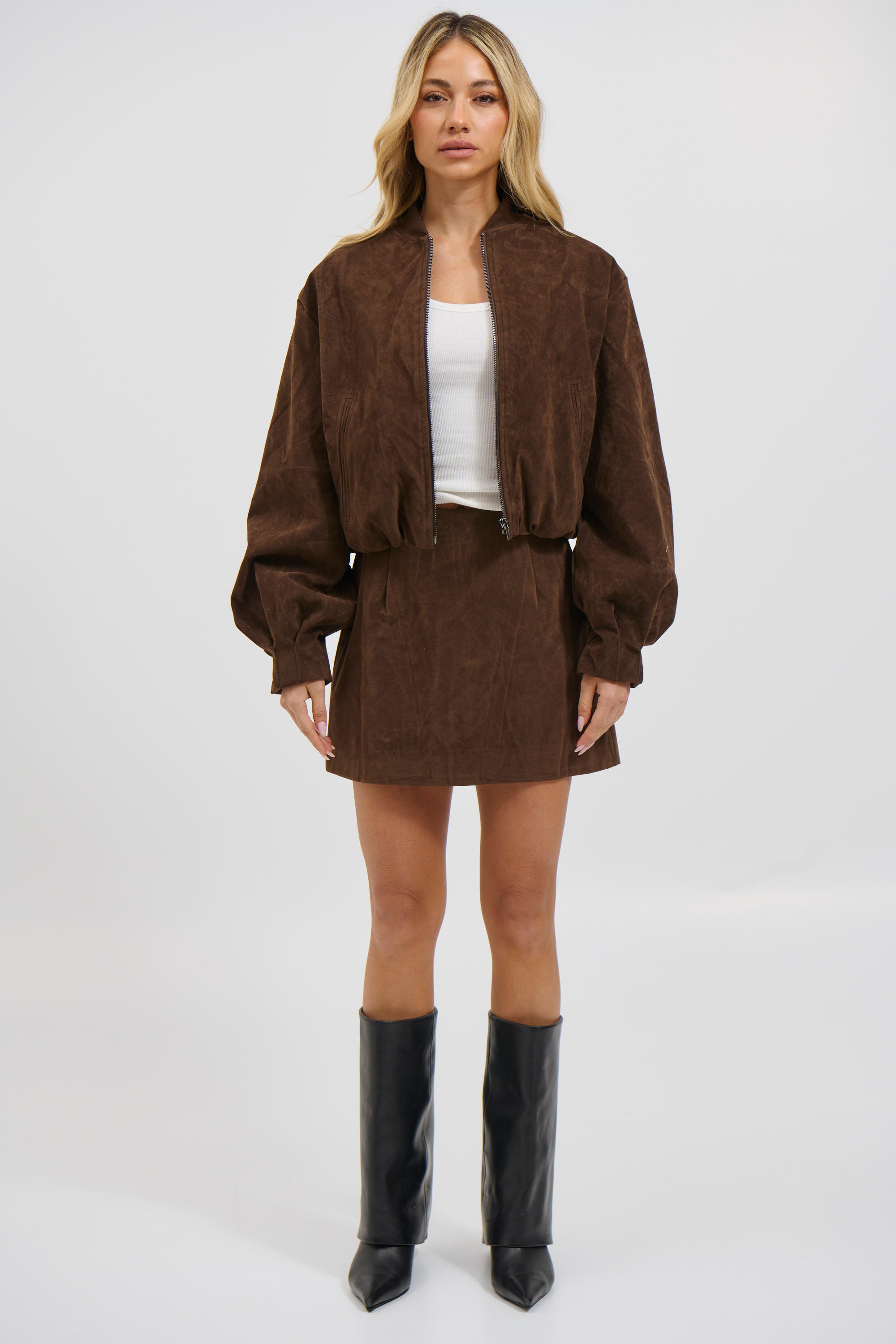 Clara Mini Skirt Chocolate