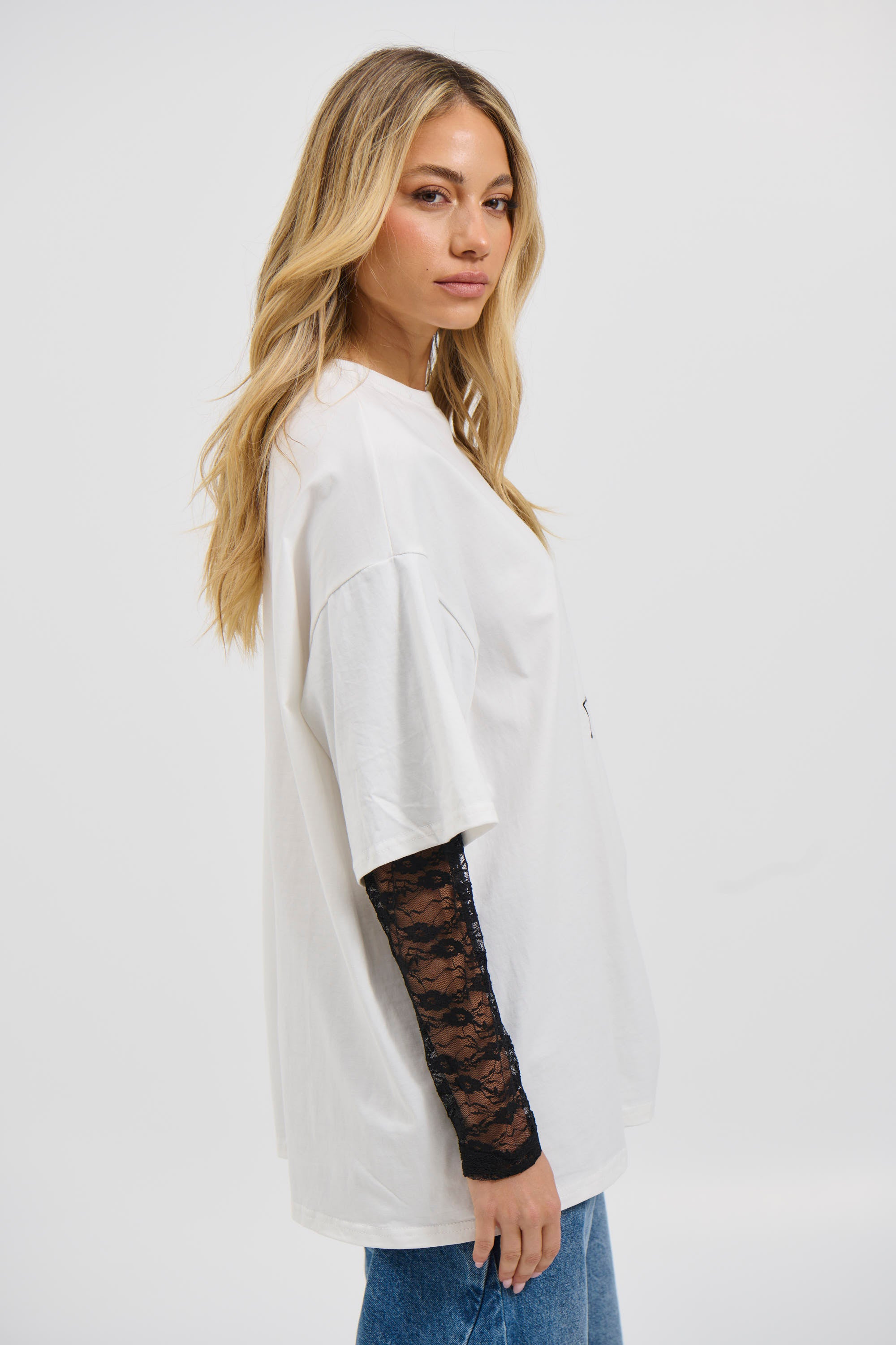Tequila Lace Tee White