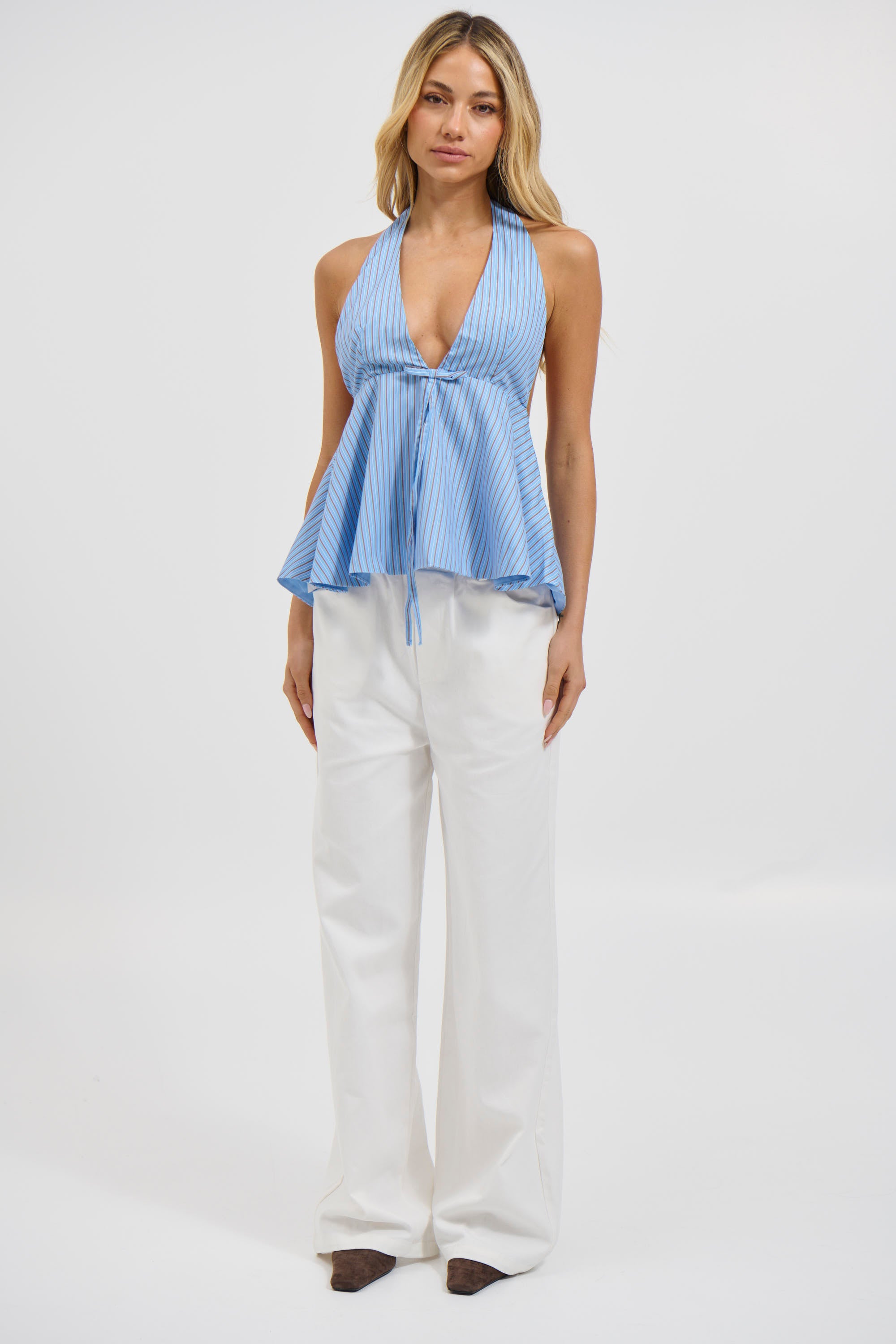 Sasha Halter Top Blue