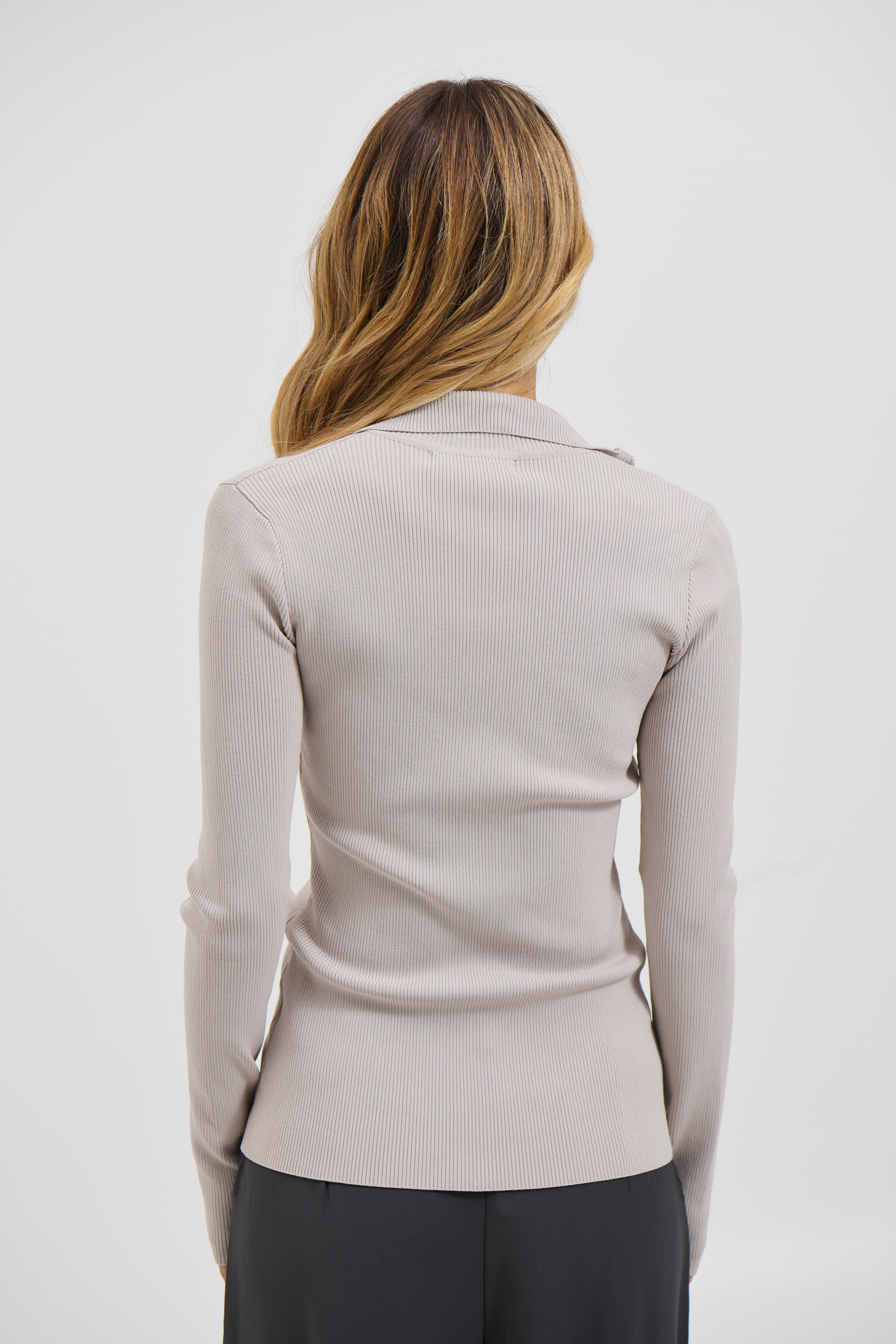 Tavia Long Sleeve Pebble