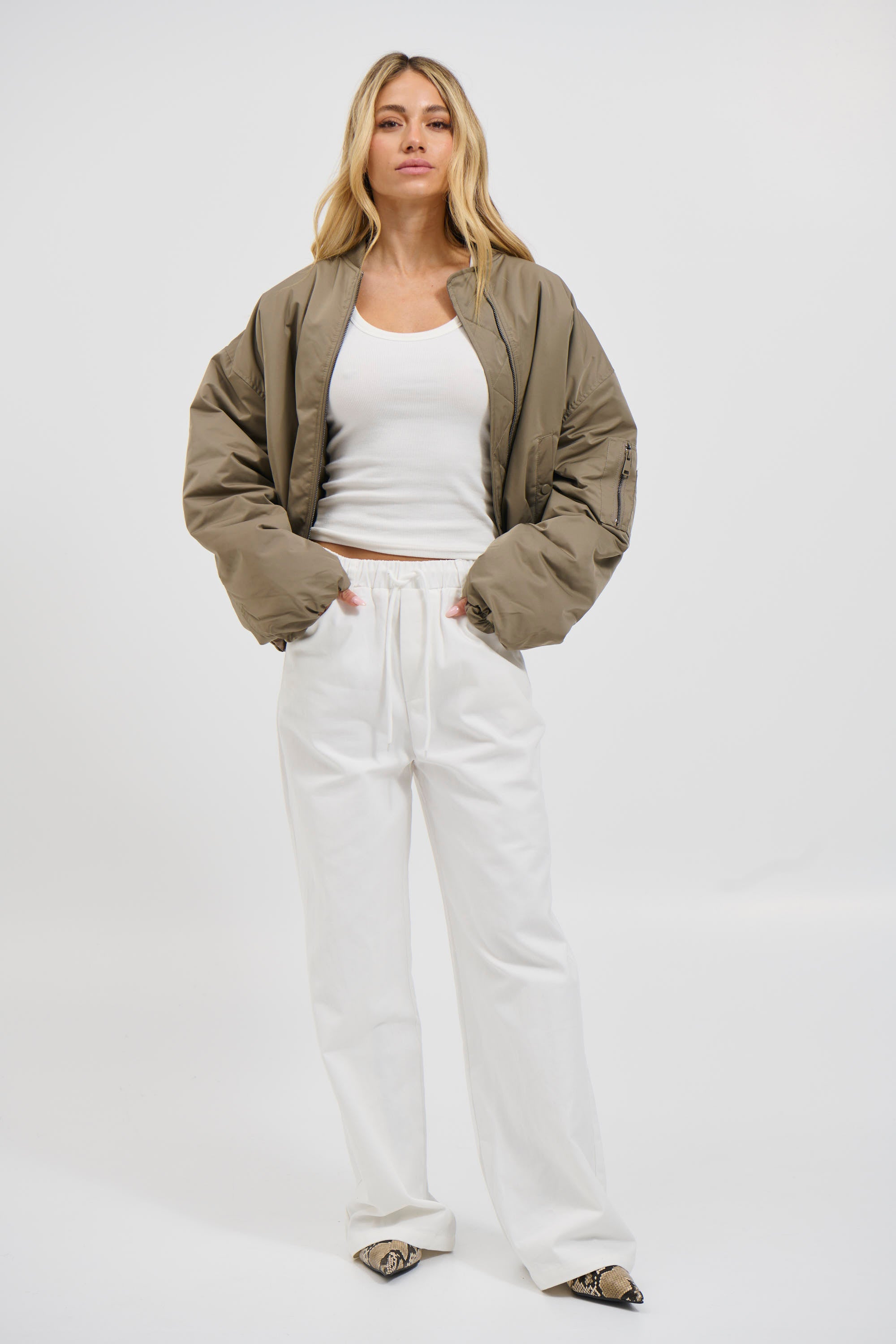 Dua Bomber Jacket Khaki