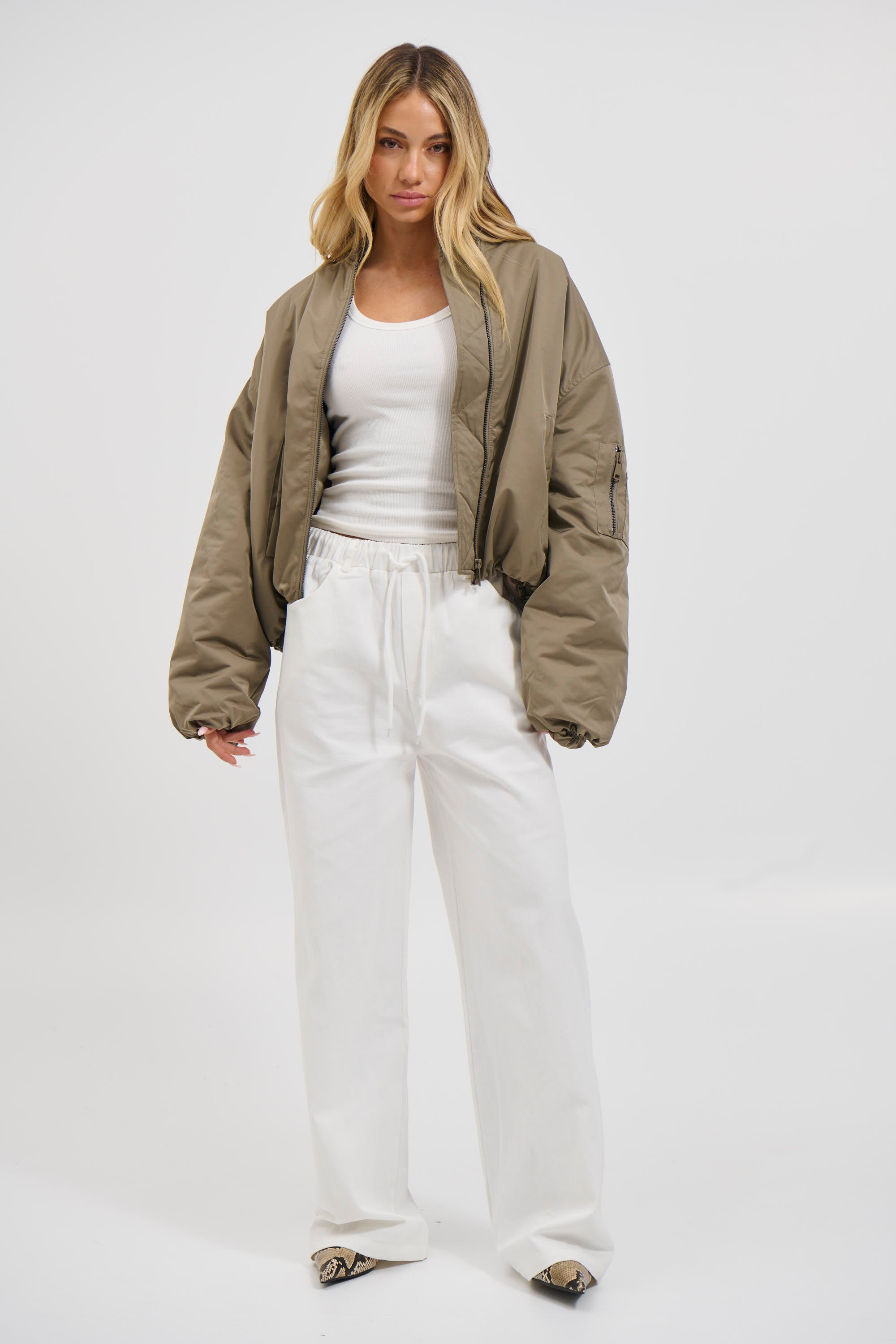 Dua Bomber Jacket Khaki