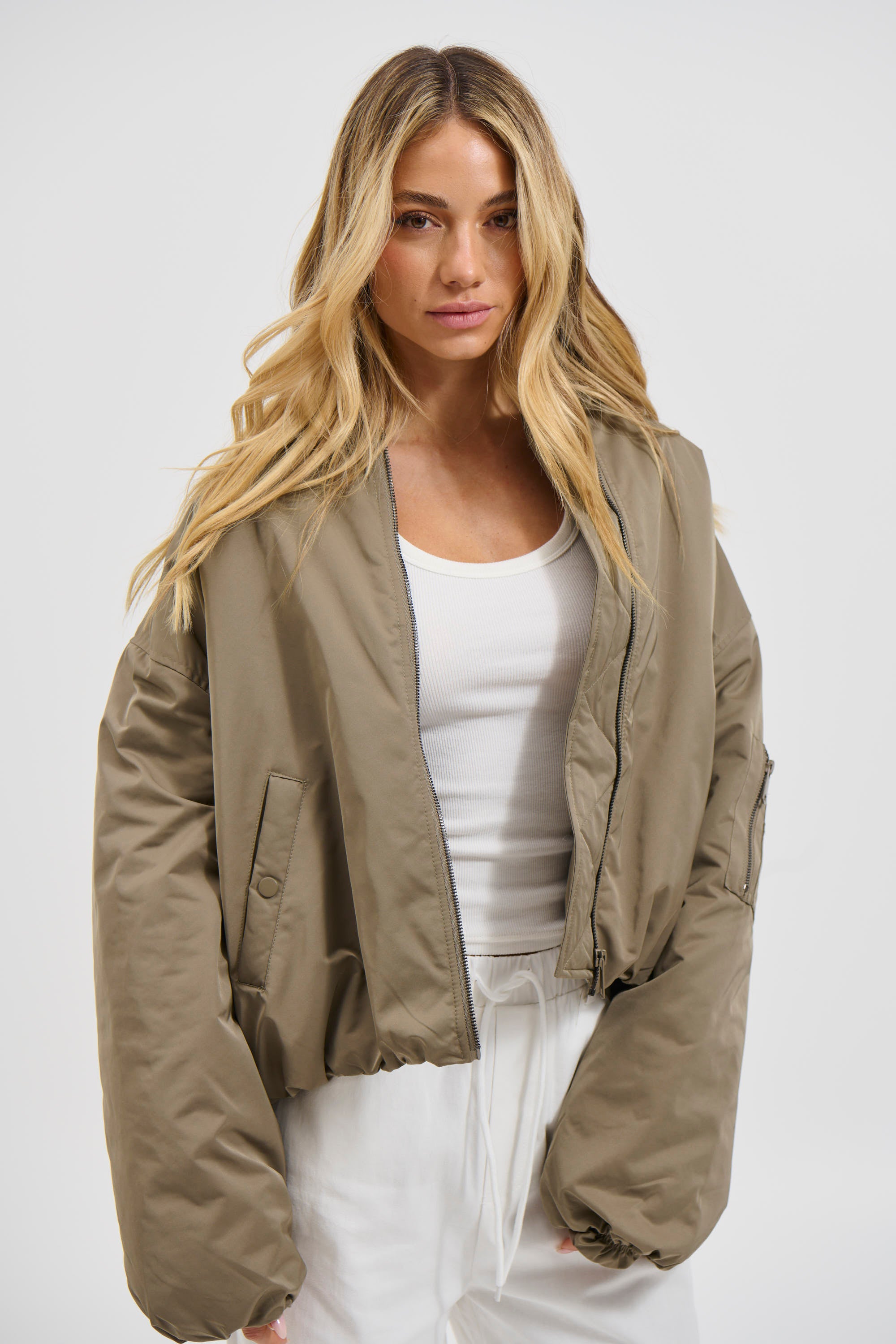 Dua Bomber Jacket Khaki