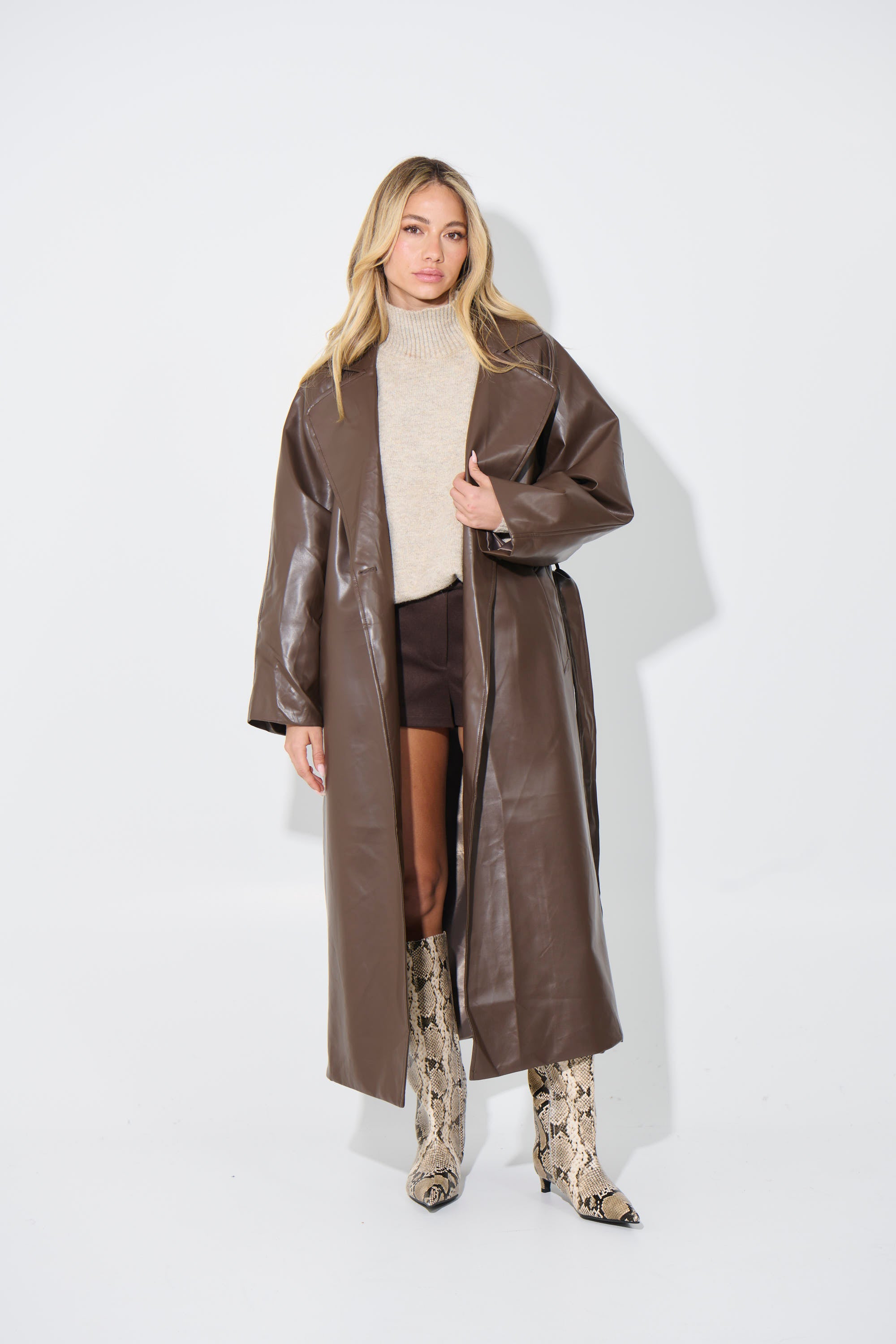 Santana Trench Chocolate