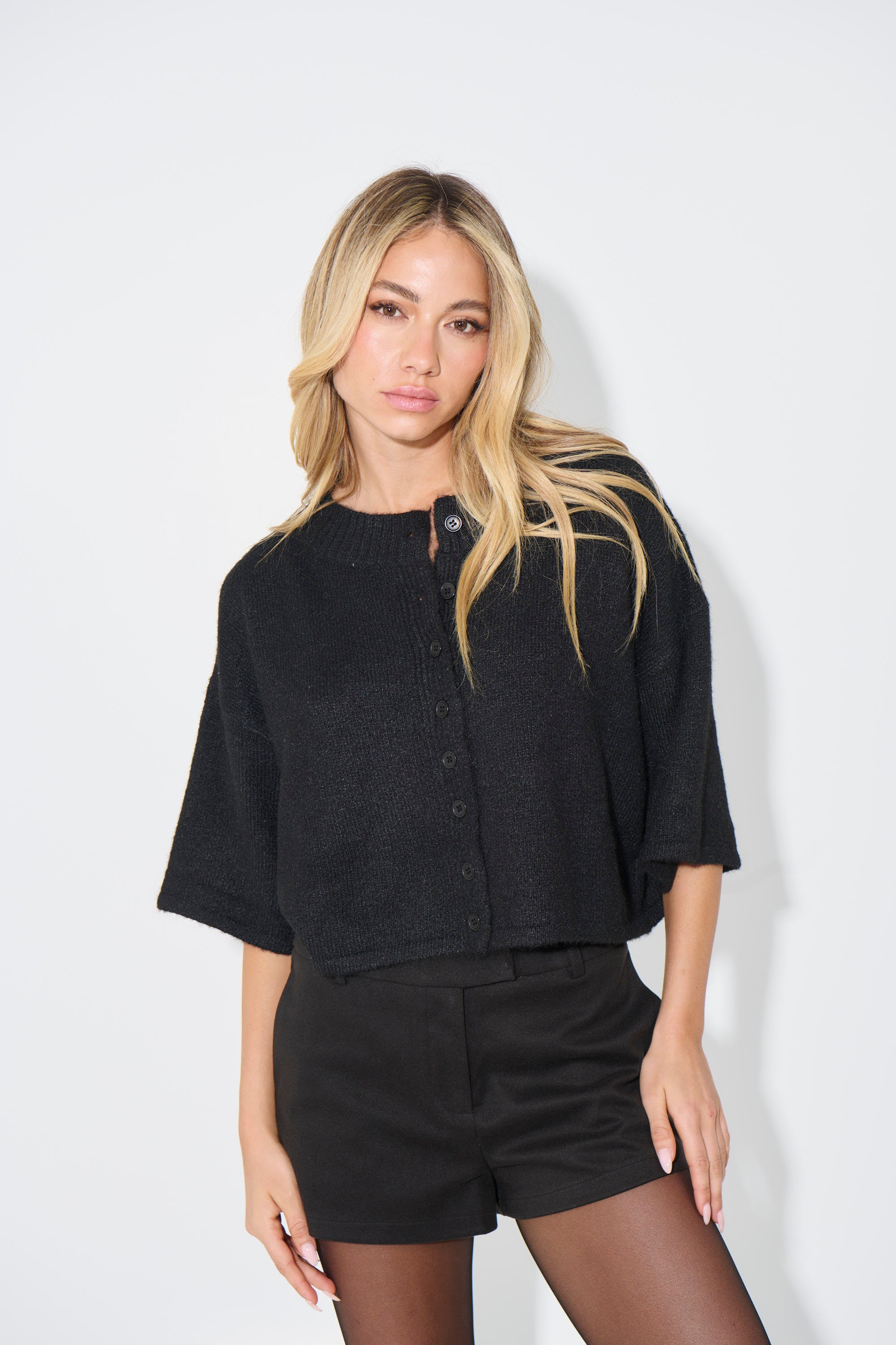 Posie Cardigan Black