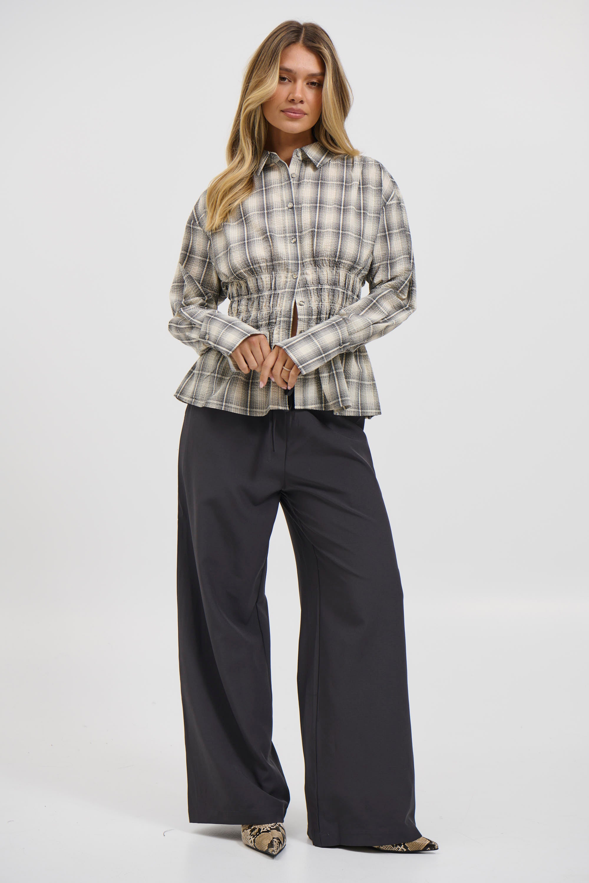 Tamsin Shirt Black/Beige